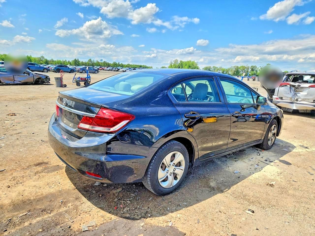 2013 Honda Civic Lx Black vin: 19XFB2F57DE093969