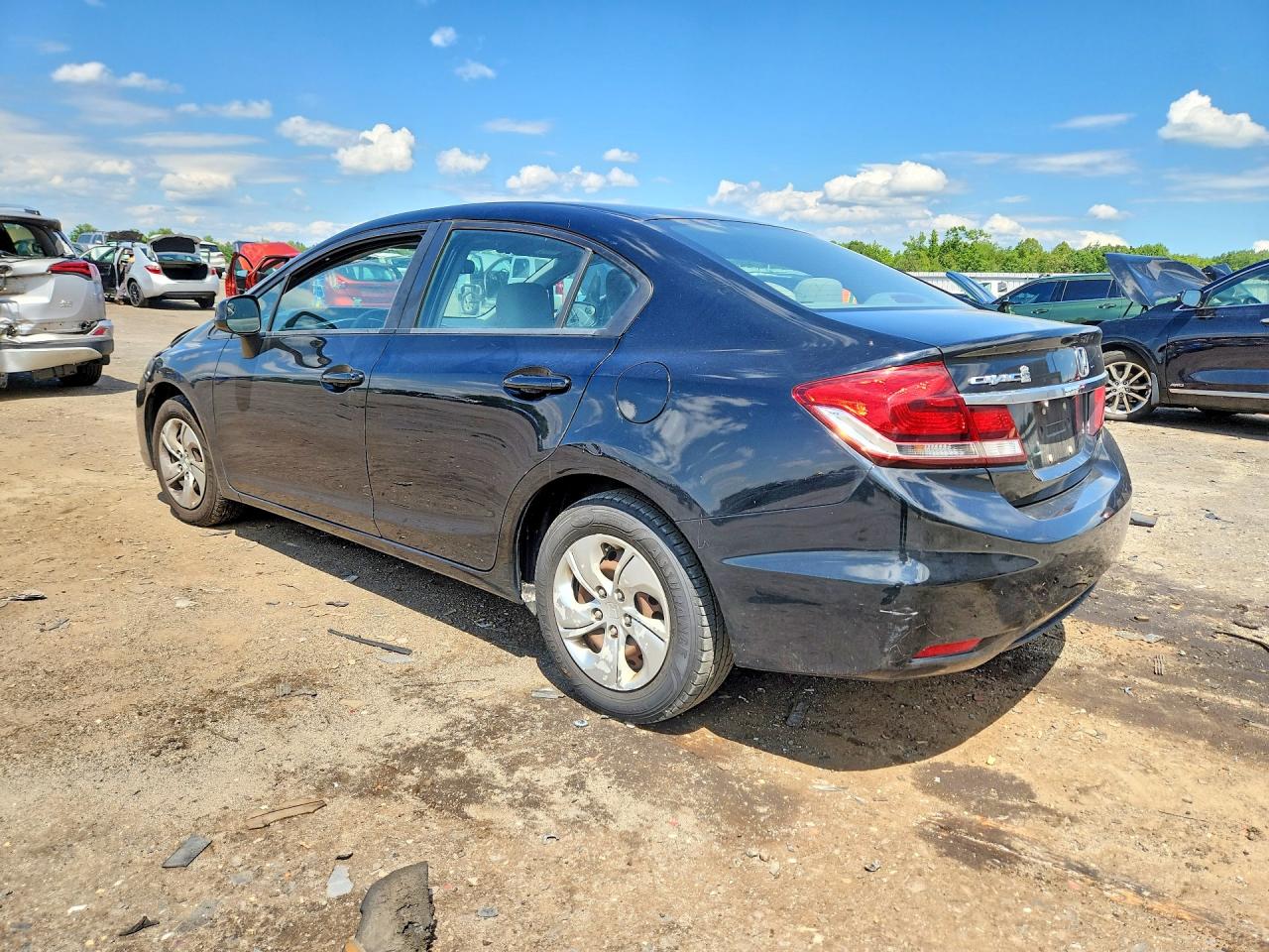 2013 Honda Civic Lx Black vin: 19XFB2F57DE093969