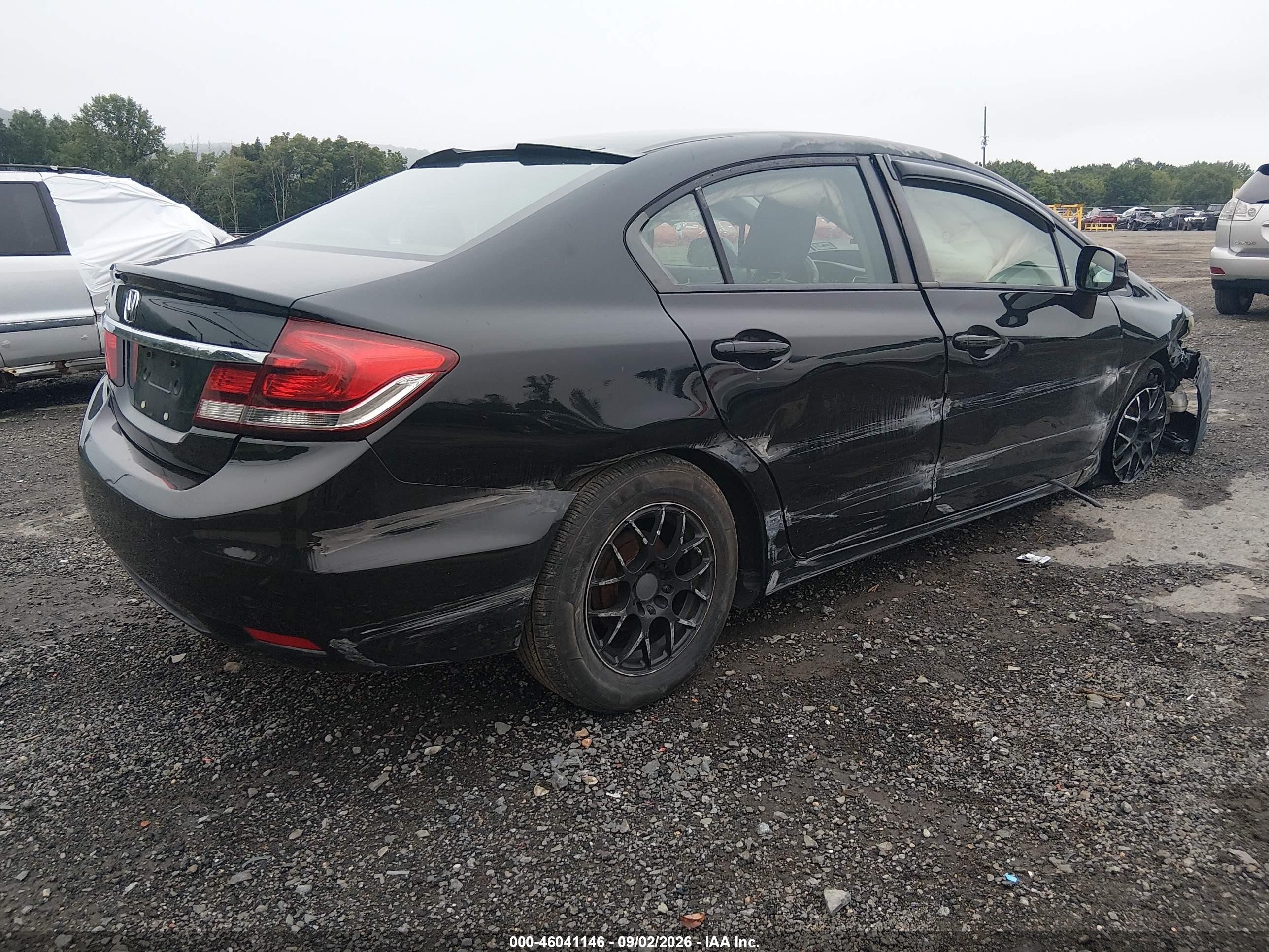 2013 Honda Civic Lx Black vin: 19XFB2F57DE202205