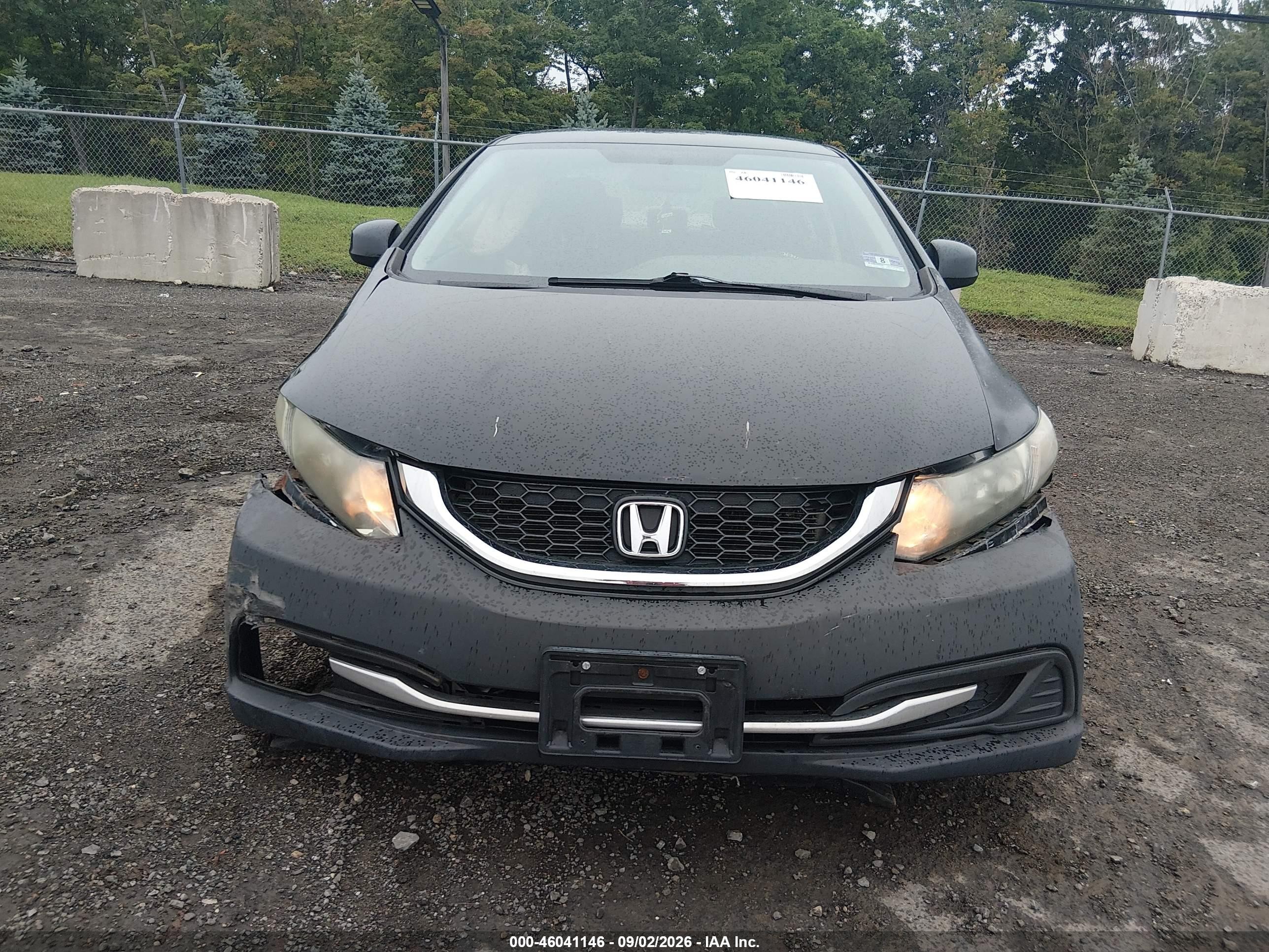 2013 Honda Civic Lx Black vin: 19XFB2F57DE202205