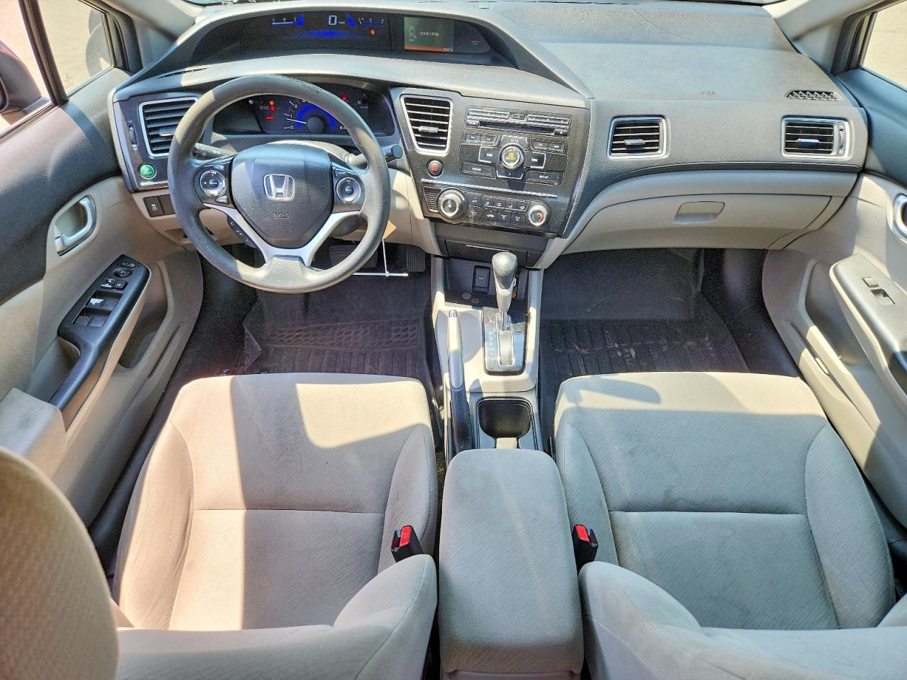 2013 Honda Civic Lx Gray vin: 19XFB2F57DE204200
