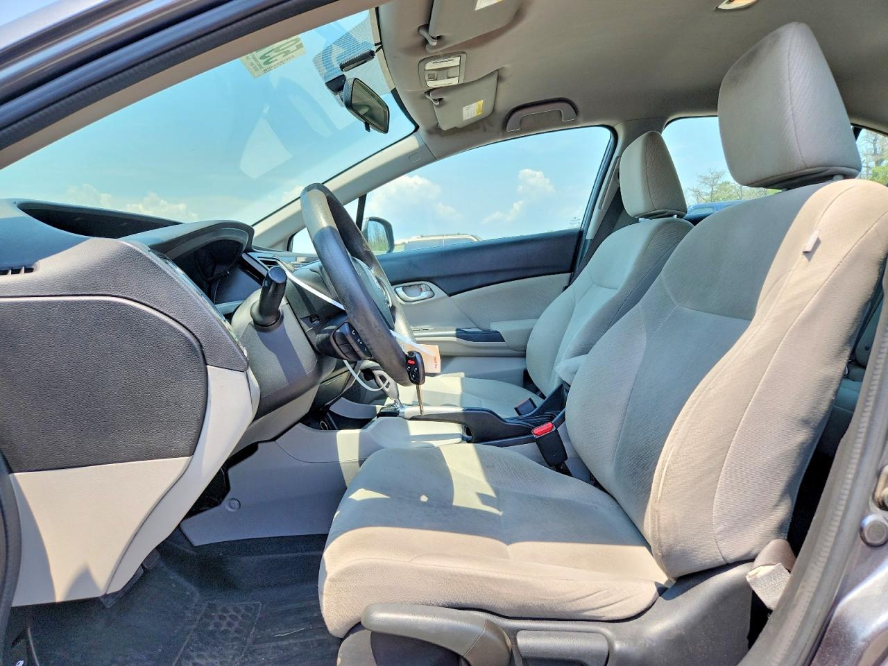 2013 Honda Civic Lx Gray vin: 19XFB2F57DE204200
