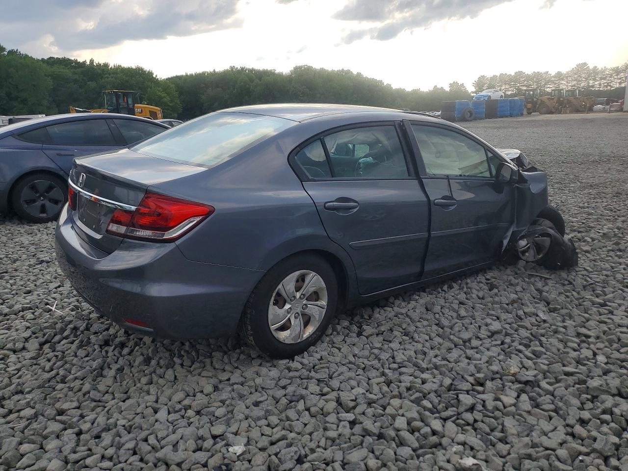 2013 Honda Civic Lx Gray vin: 19XFB2F57DE207663