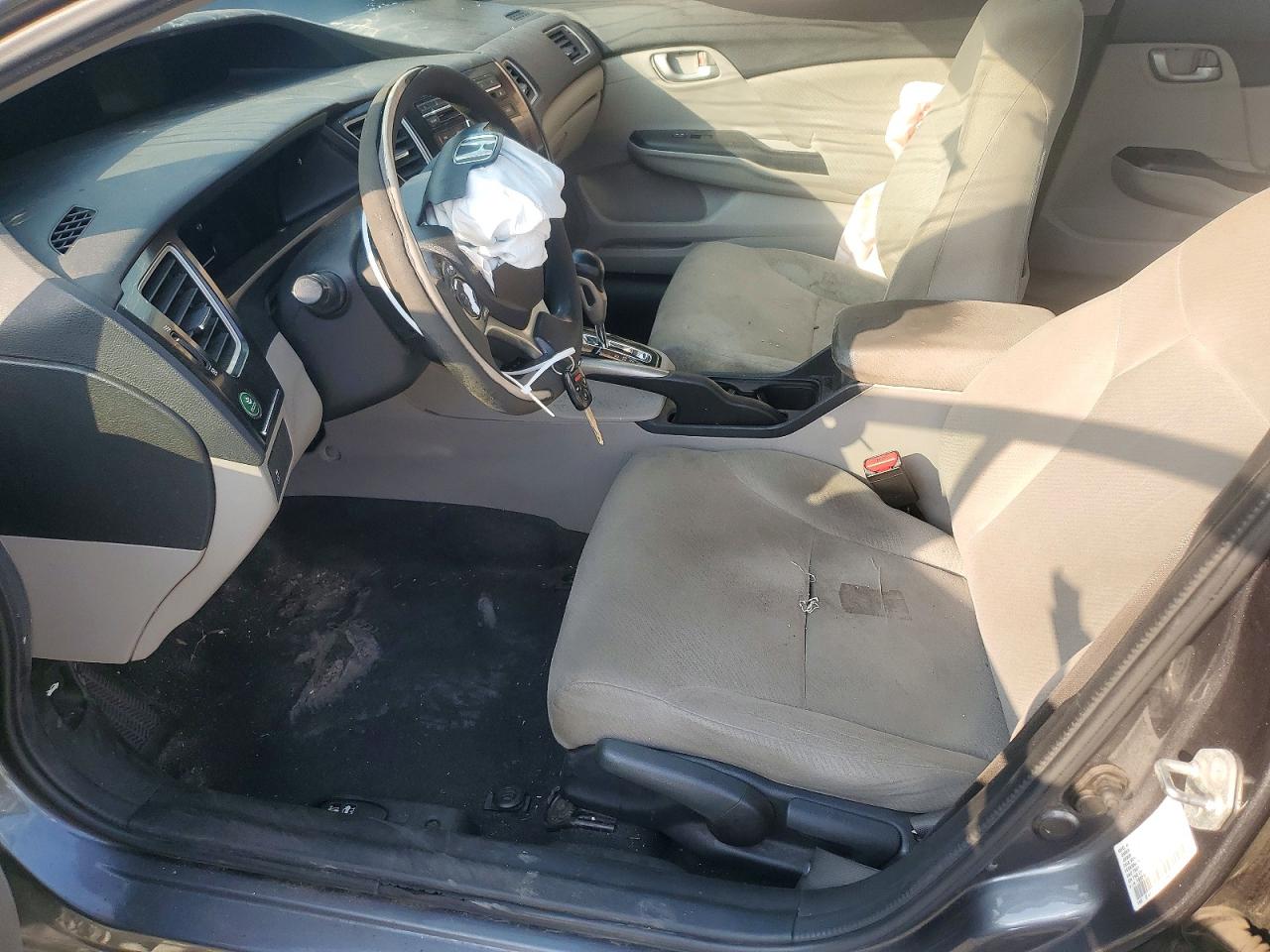 2013 Honda Civic Lx Gray vin: 19XFB2F57DE207663