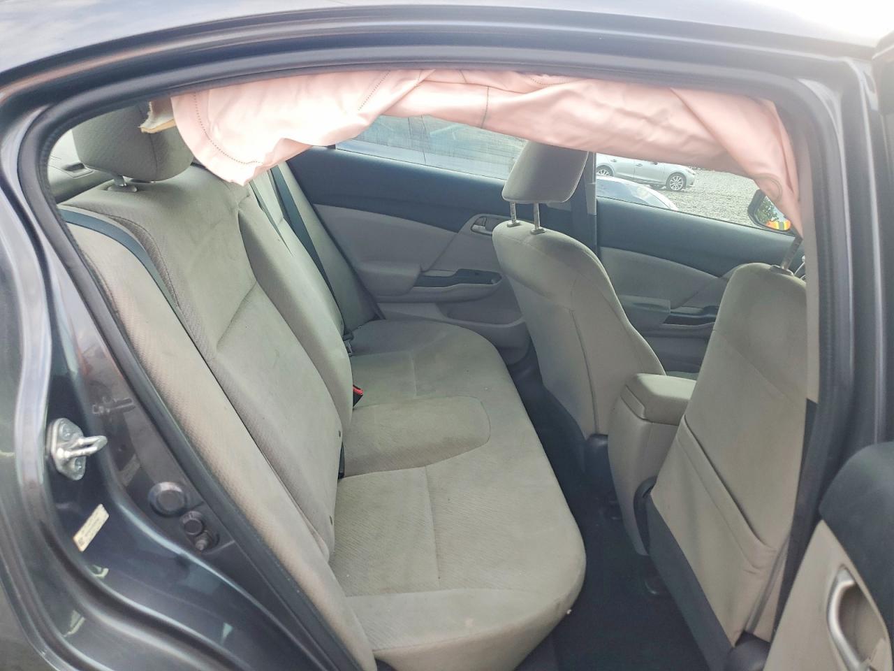 2013 Honda Civic Lx Gray vin: 19XFB2F57DE207663
