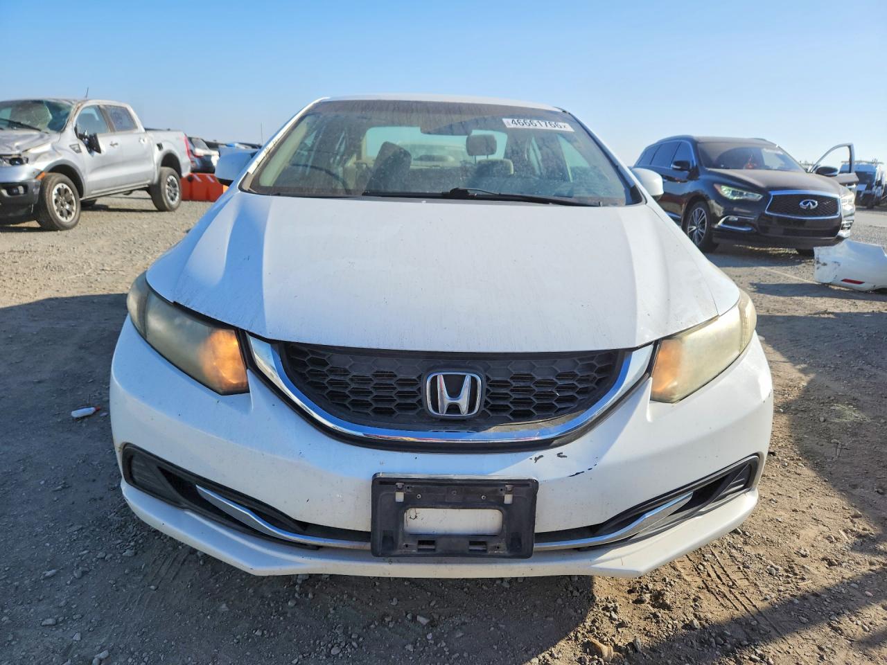 2013 Honda Civic Lx Белый vin: 19XFB2F57DE208263
