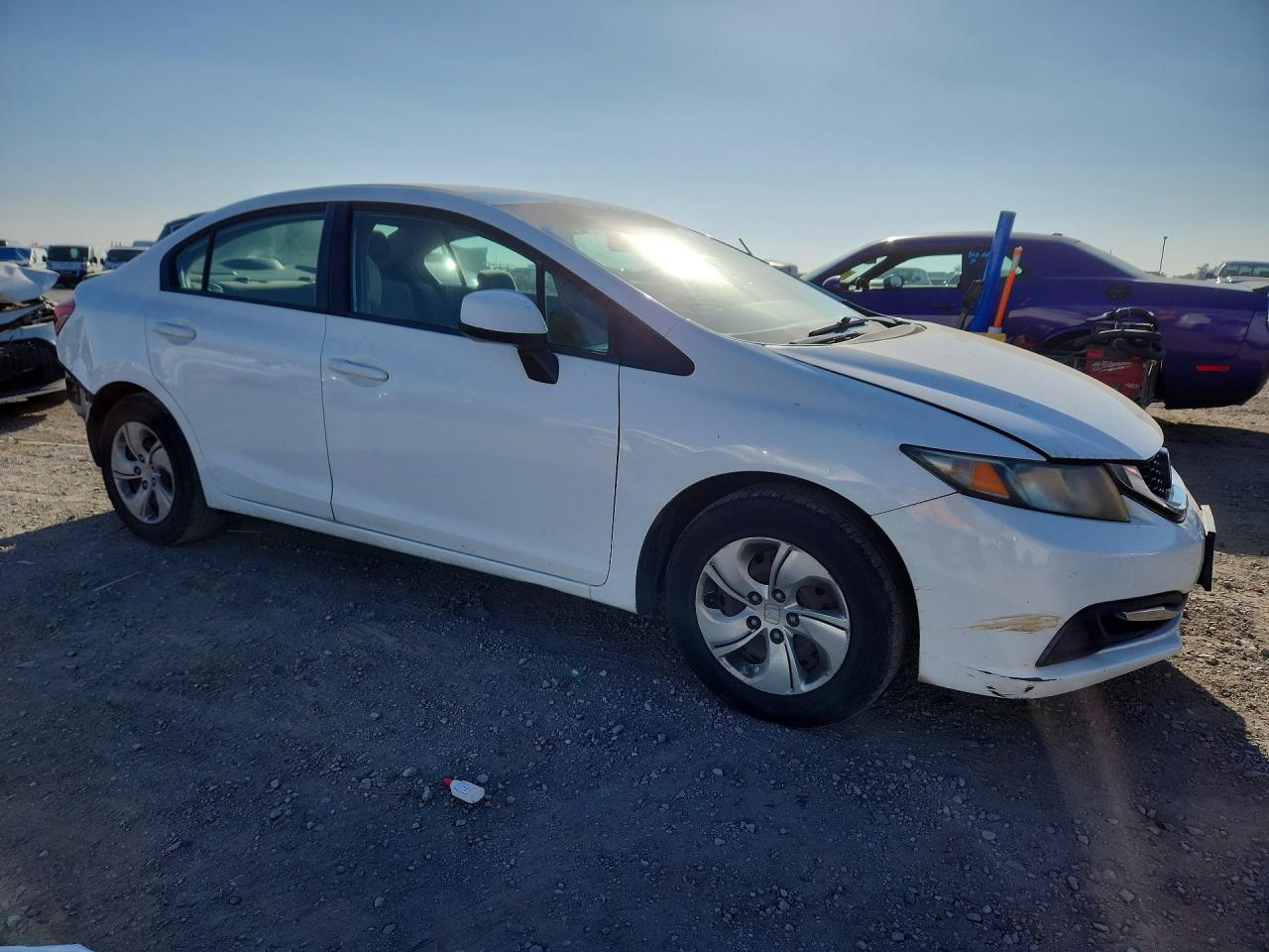 2013 Honda Civic Lx Белый vin: 19XFB2F57DE208263