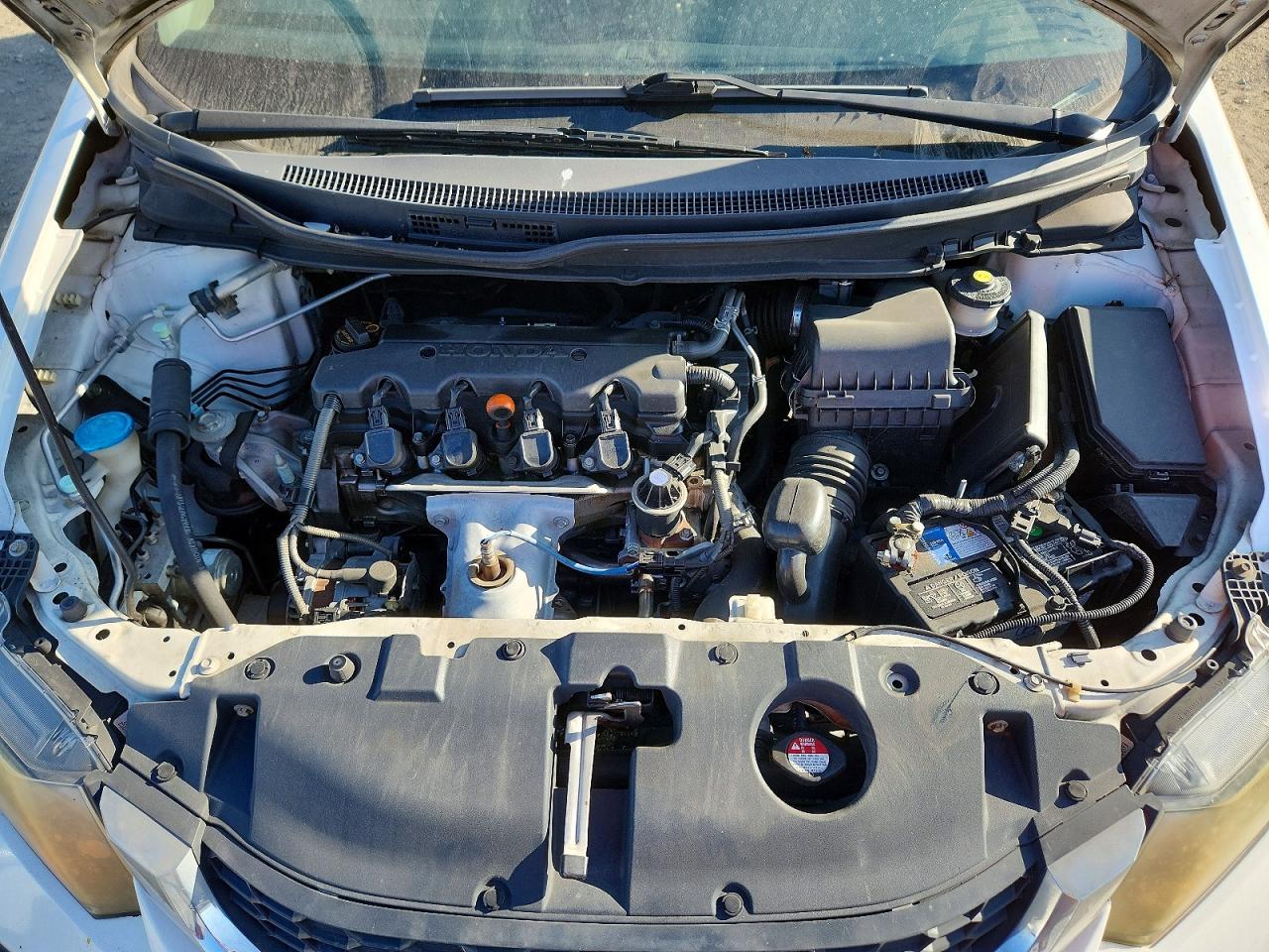 2013 Honda Civic Lx Белый vin: 19XFB2F57DE208263