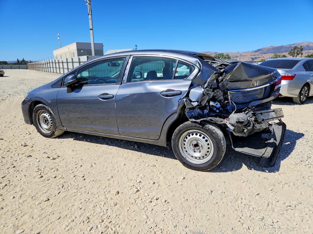 2013 Honda Civic Lx Gray vin: 19XFB2F57DE217836