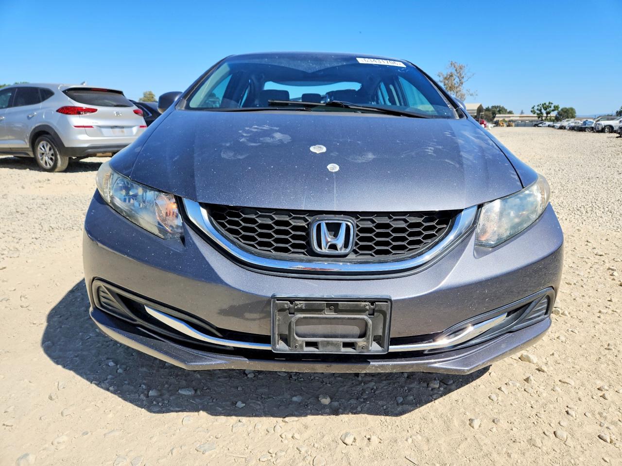 2013 Honda Civic Lx Gray vin: 19XFB2F57DE217836