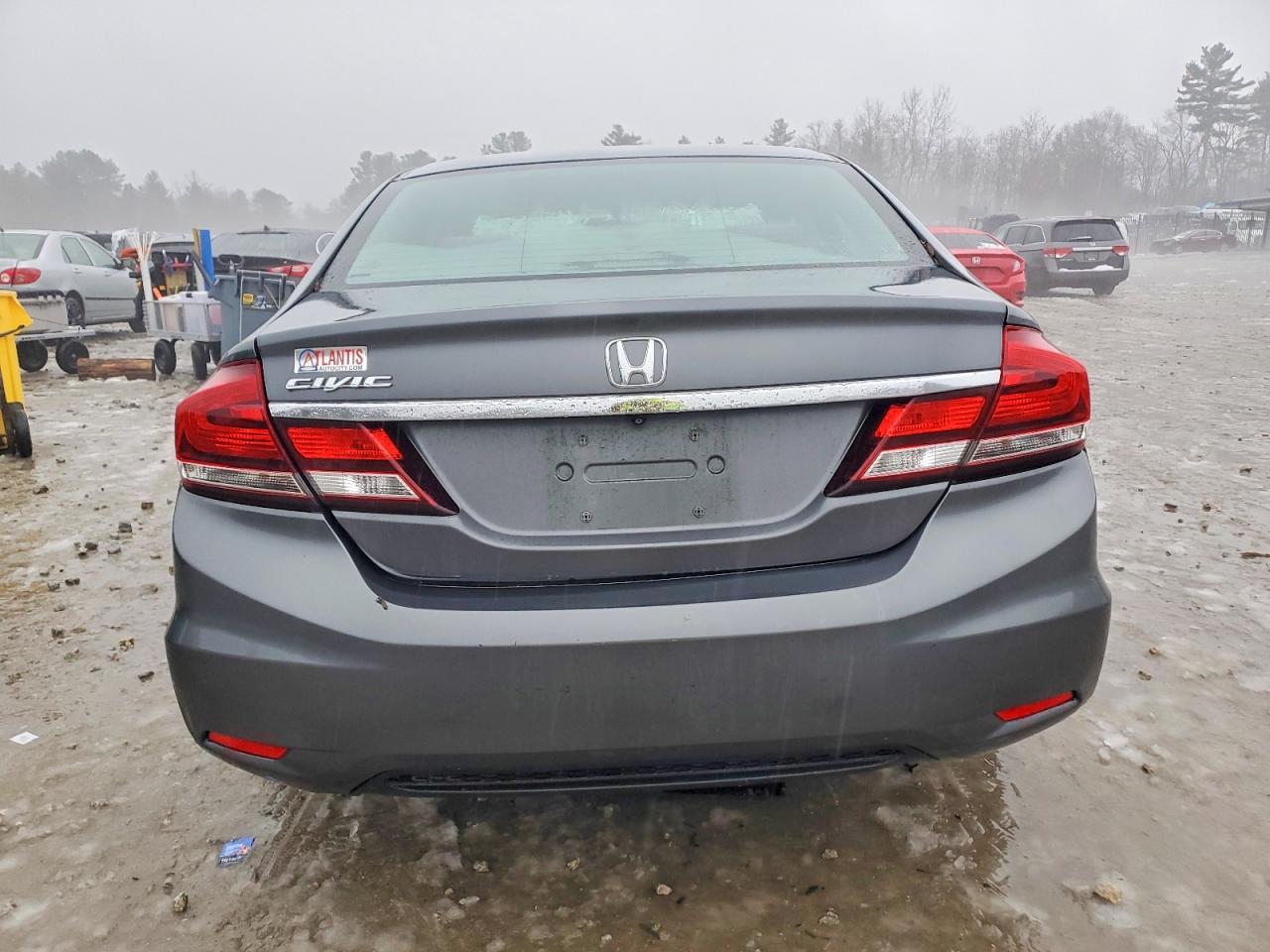 2013 Honda Civic Lx Gray vin: 19XFB2F57DE227556