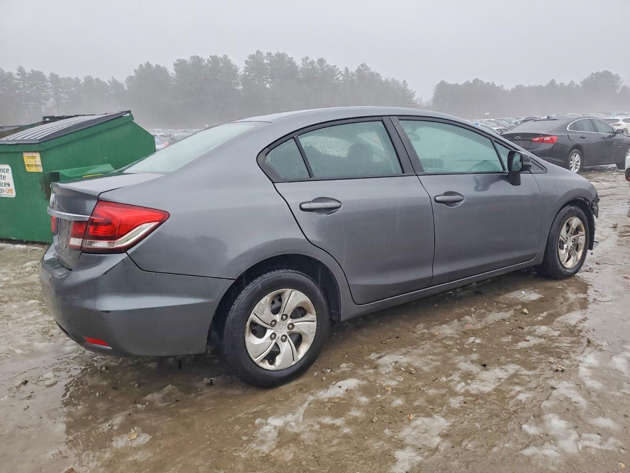 2013 Honda Civic Lx Gray vin: 19XFB2F57DE227556