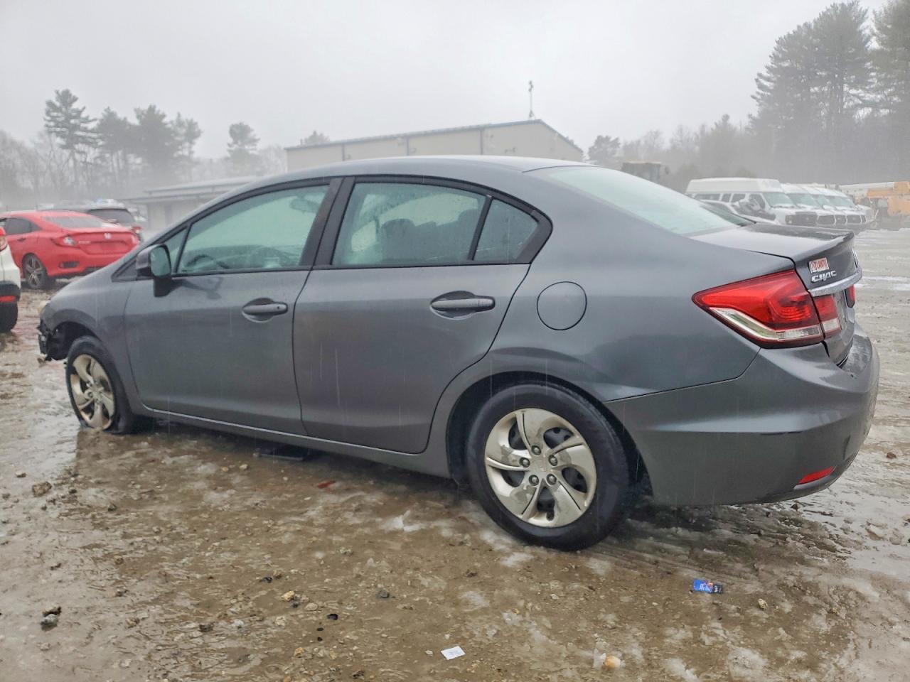 2013 Honda Civic Lx Gray vin: 19XFB2F57DE227556