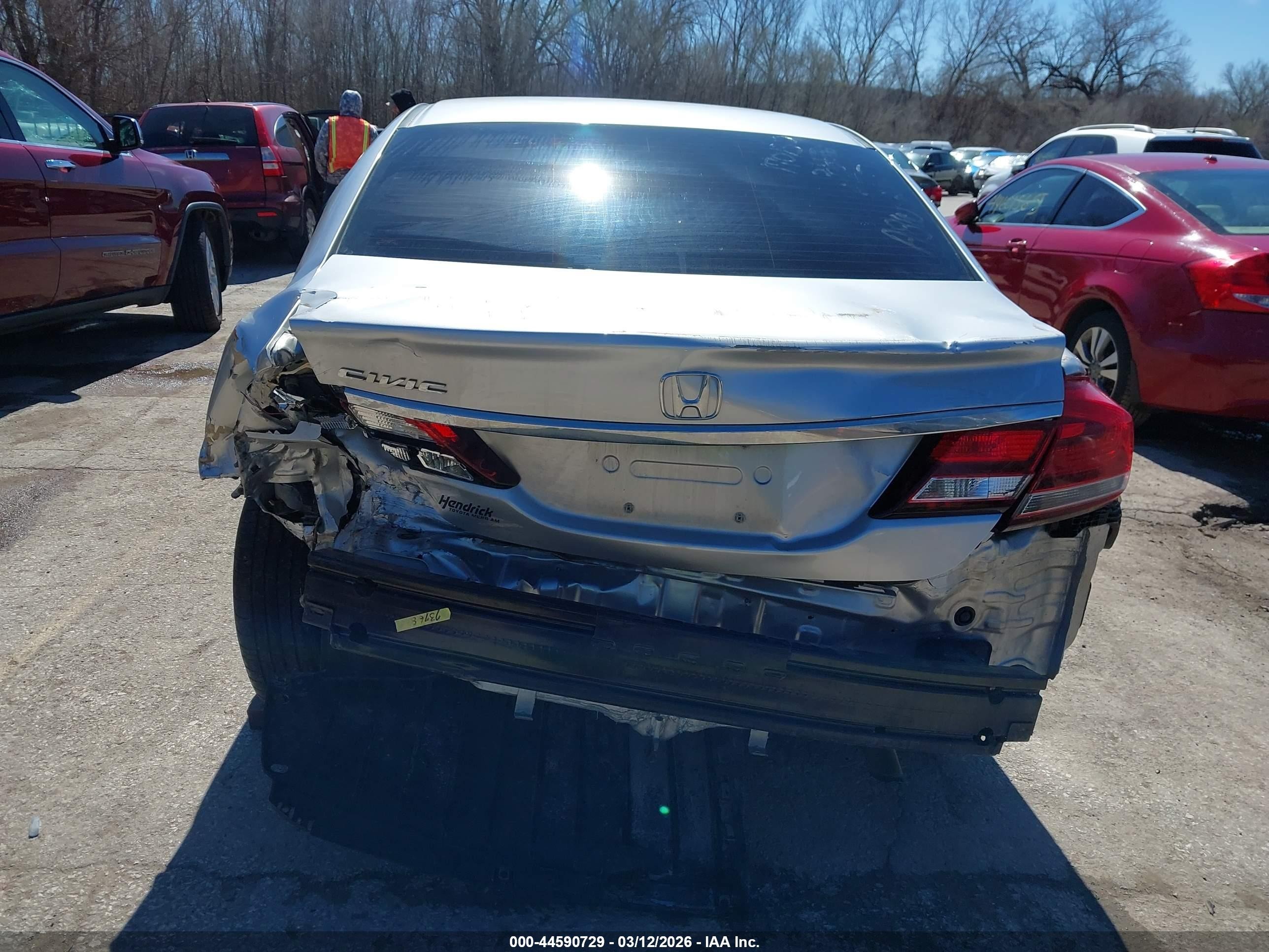 2013 Honda Civic Lx Silver vin: 19XFB2F57DE242686