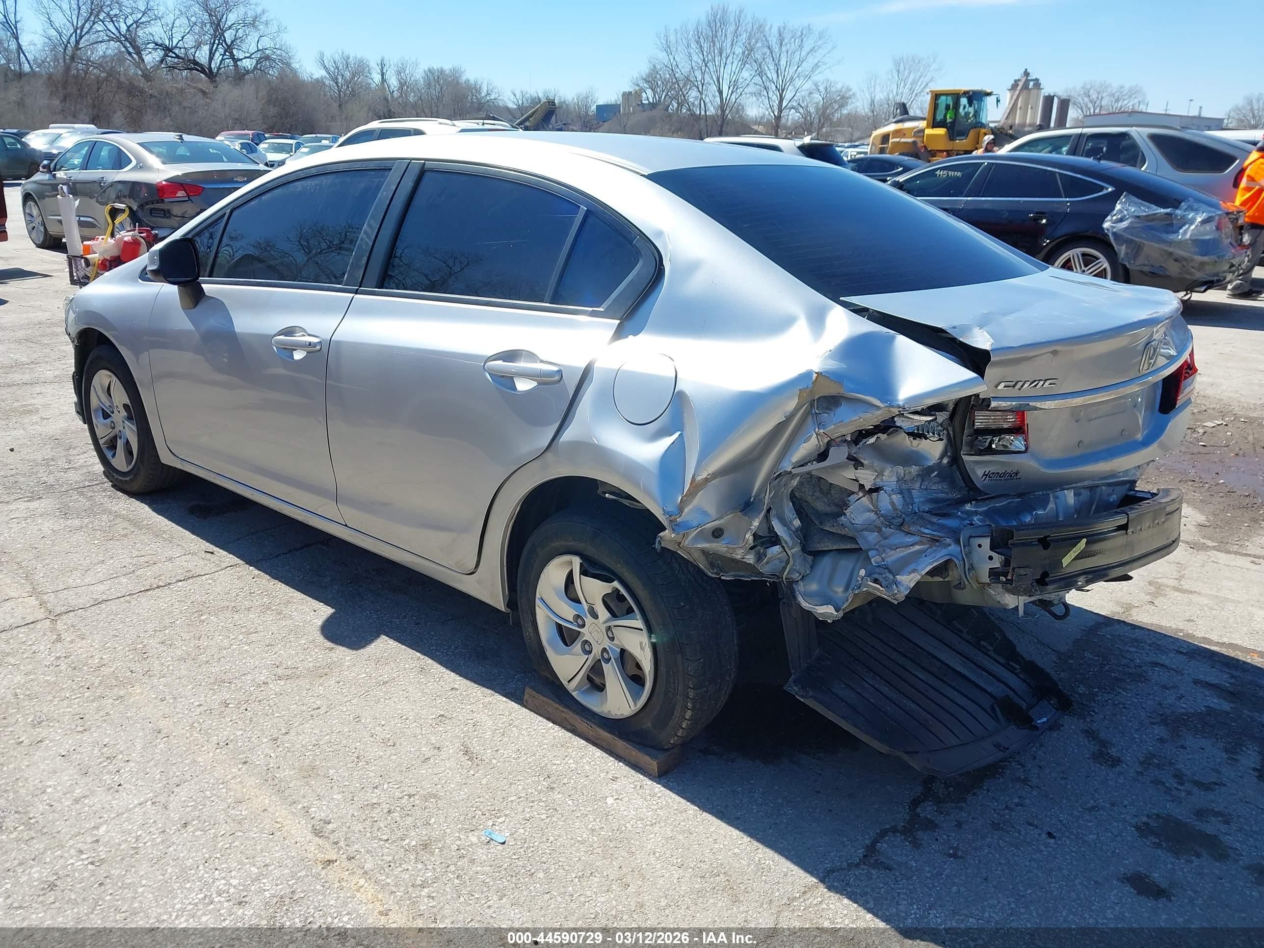 2013 Honda Civic Lx Silver vin: 19XFB2F57DE242686