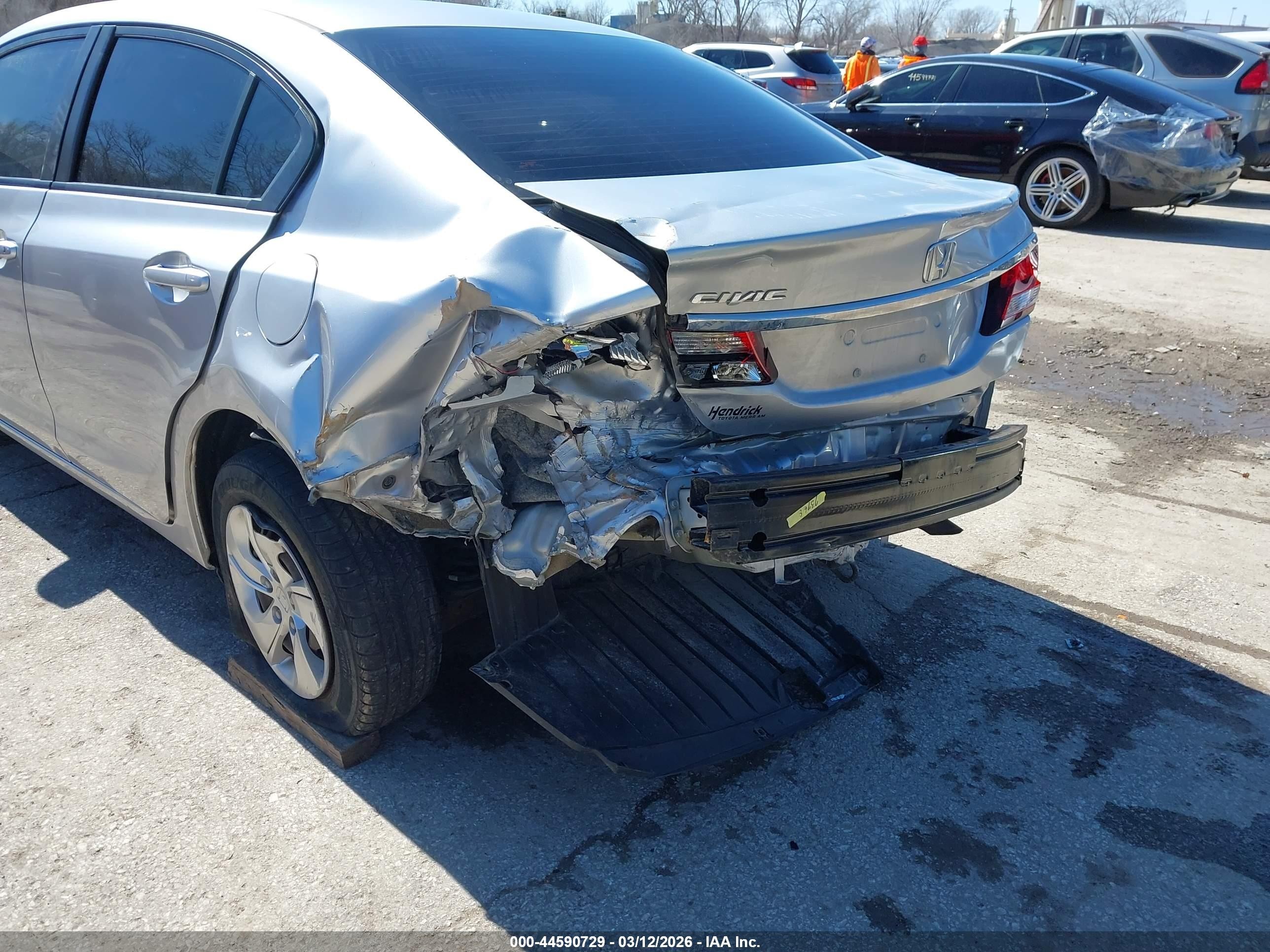 2013 Honda Civic Lx Silver vin: 19XFB2F57DE242686