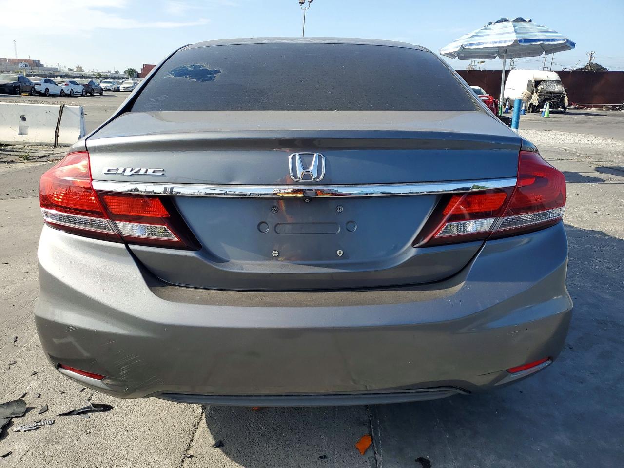 2013 Honda Civic Lx Gray vin: 19XFB2F57DE242879