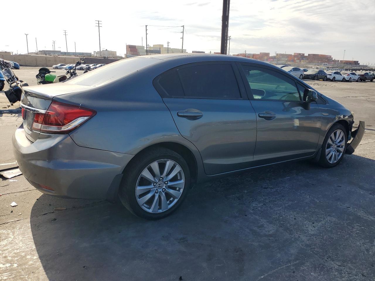 2013 Honda Civic Lx Gray vin: 19XFB2F57DE242879