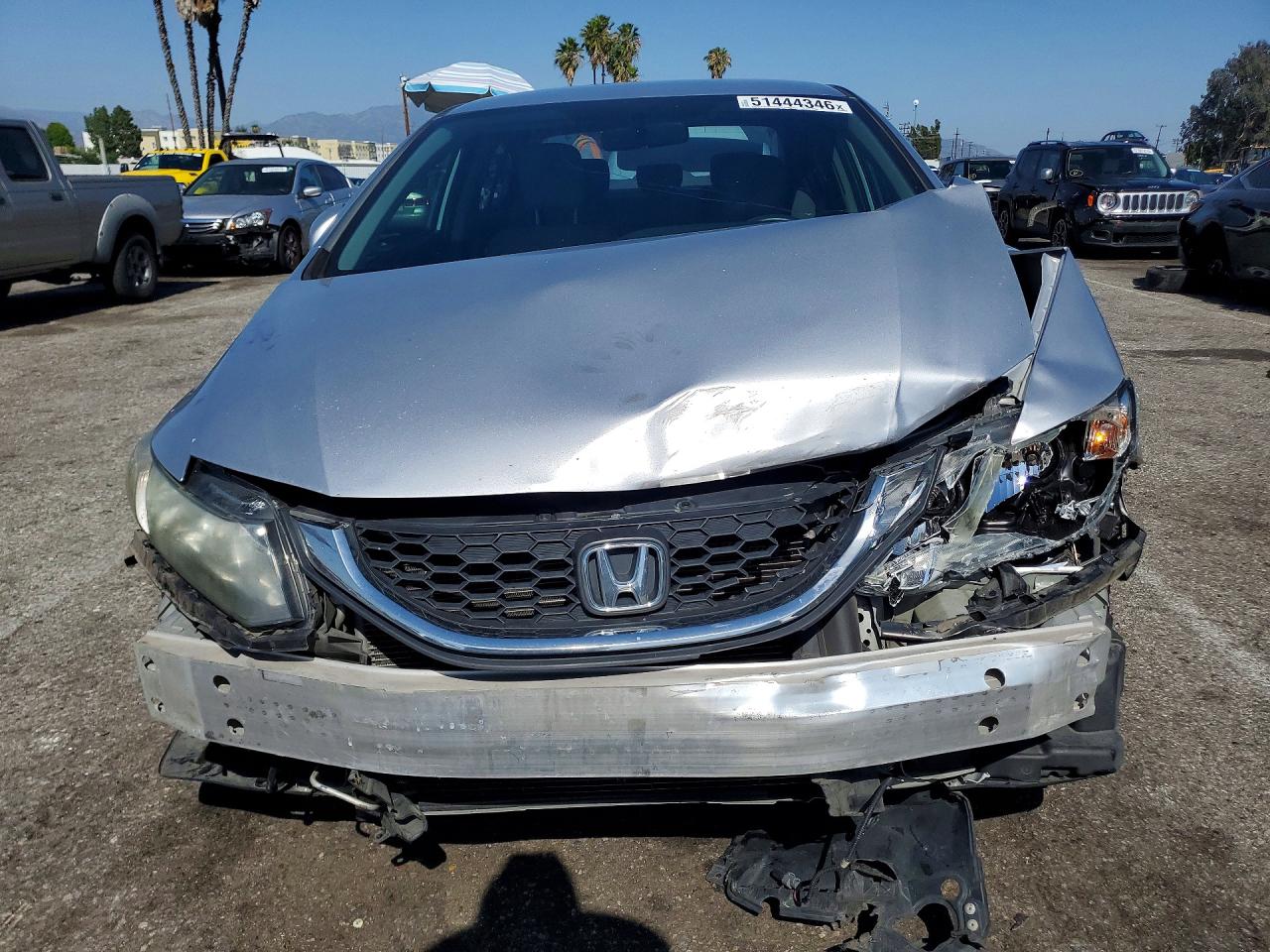 2013 Honda Civic Lx Silver vin: 19XFB2F57DE244180