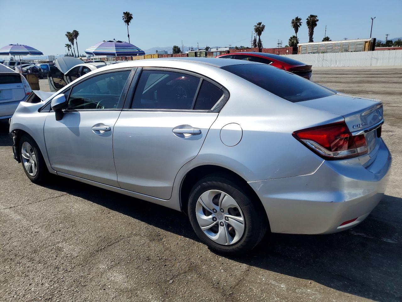 2013 Honda Civic Lx Silver vin: 19XFB2F57DE244180