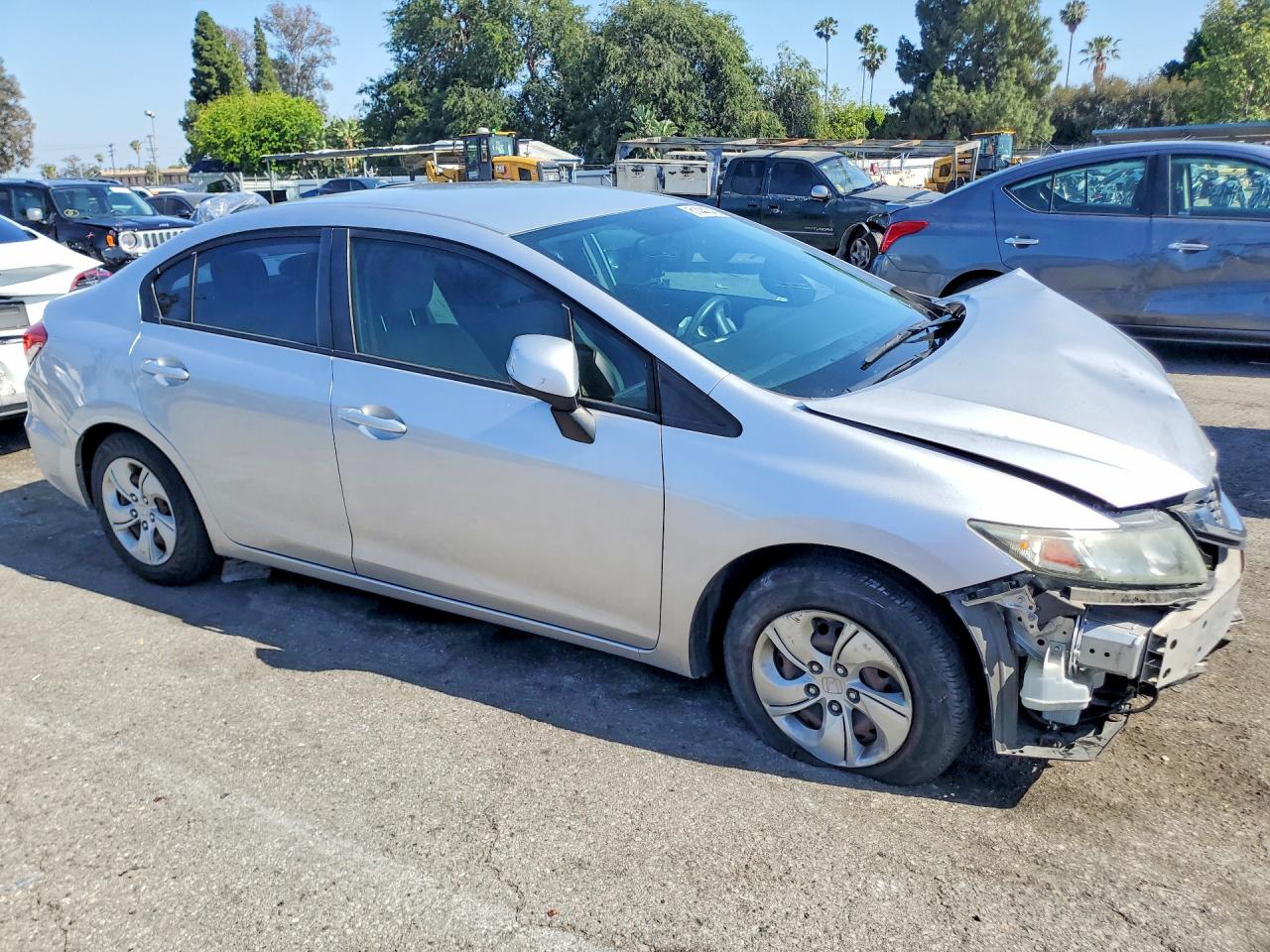 2013 Honda Civic Lx Silver vin: 19XFB2F57DE244180