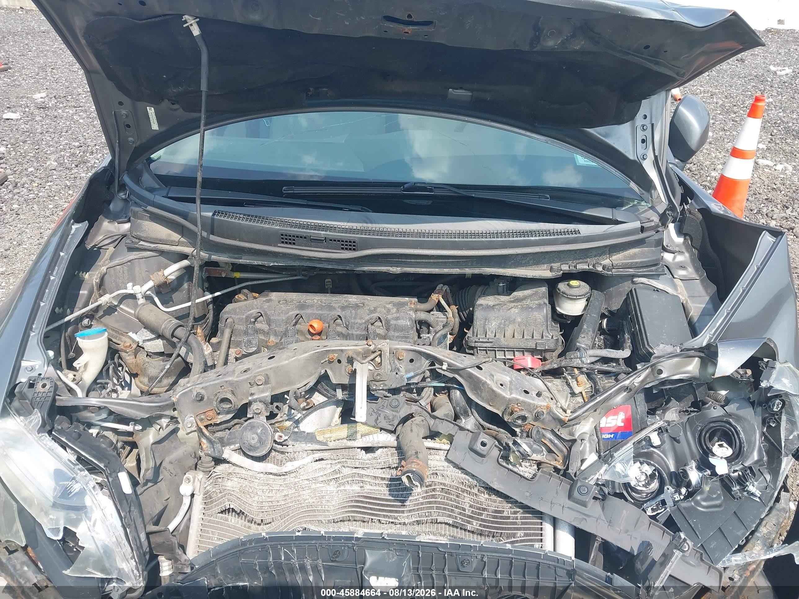 2013 Honda Civic Lx Серый vin: 19XFB2F57DE245488