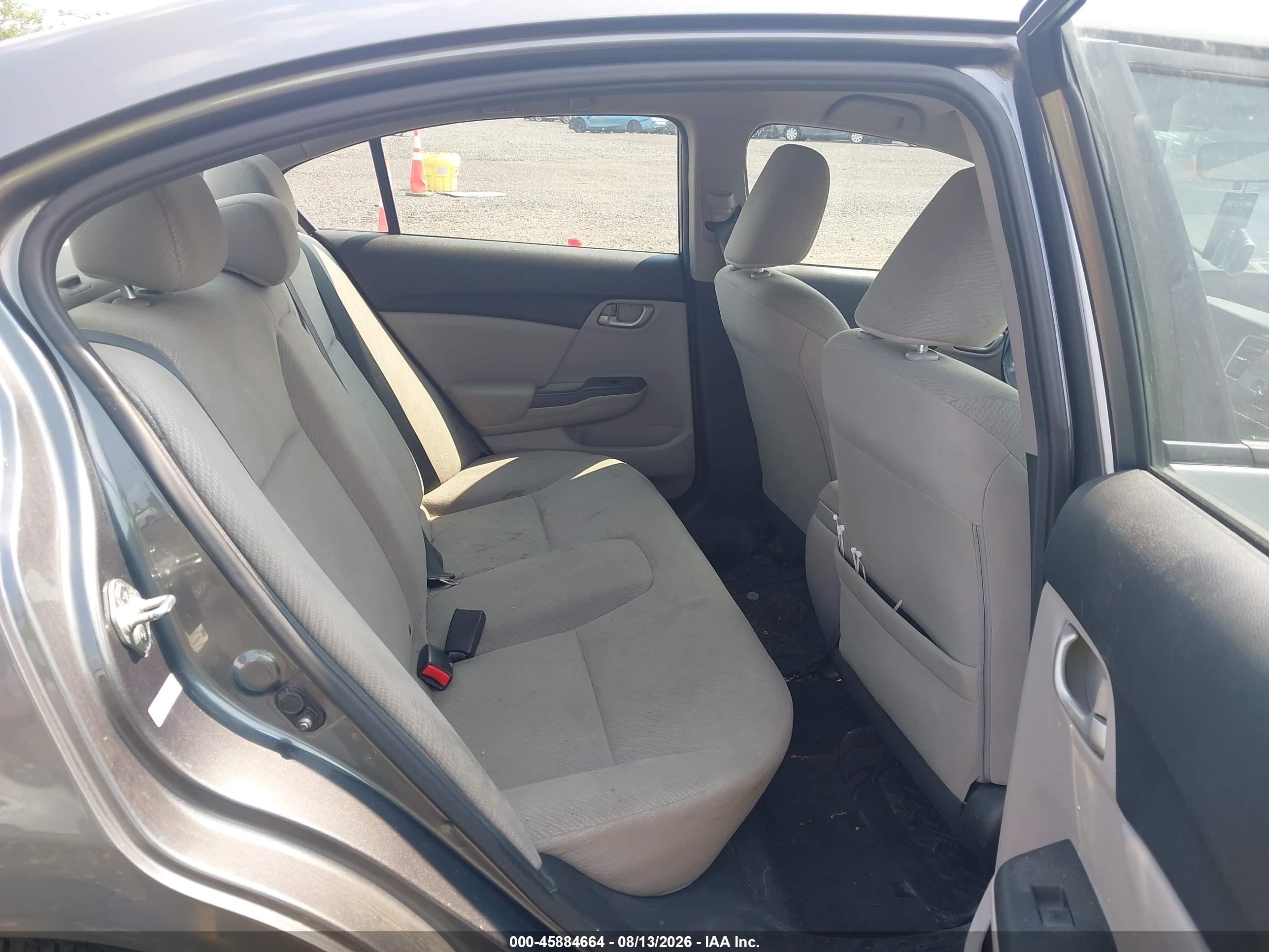 2013 Honda Civic Lx Серый vin: 19XFB2F57DE245488
