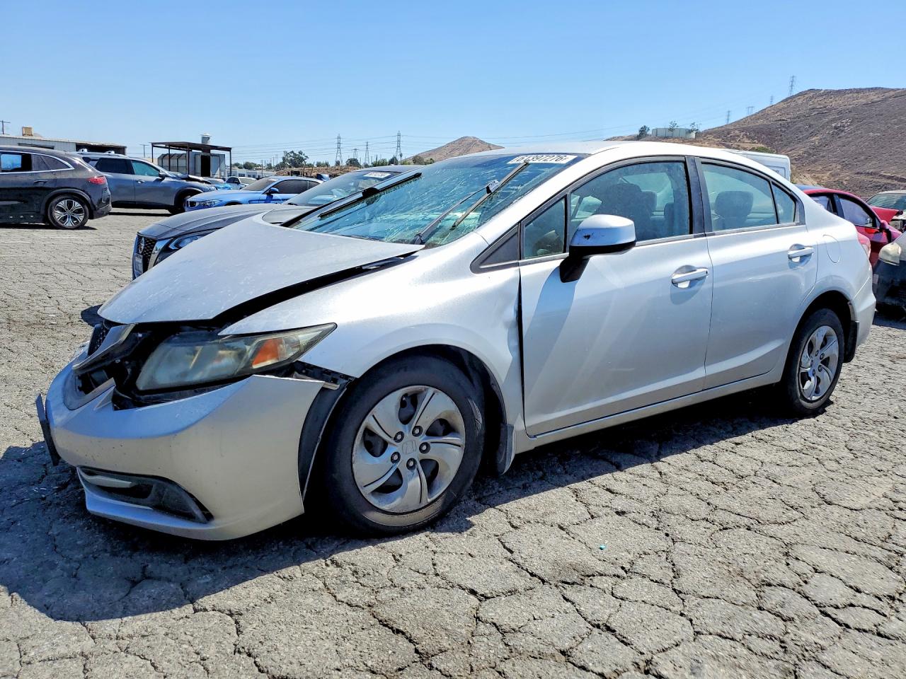 2013 Honda Civic Lx Silver vin: 19XFB2F57DE261433