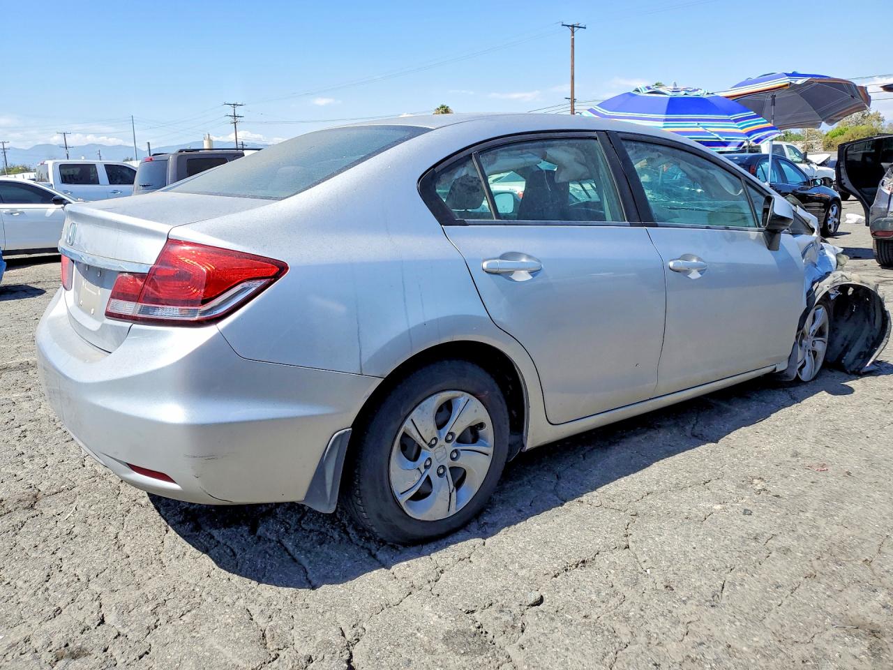 2013 Honda Civic Lx Silver vin: 19XFB2F57DE261433