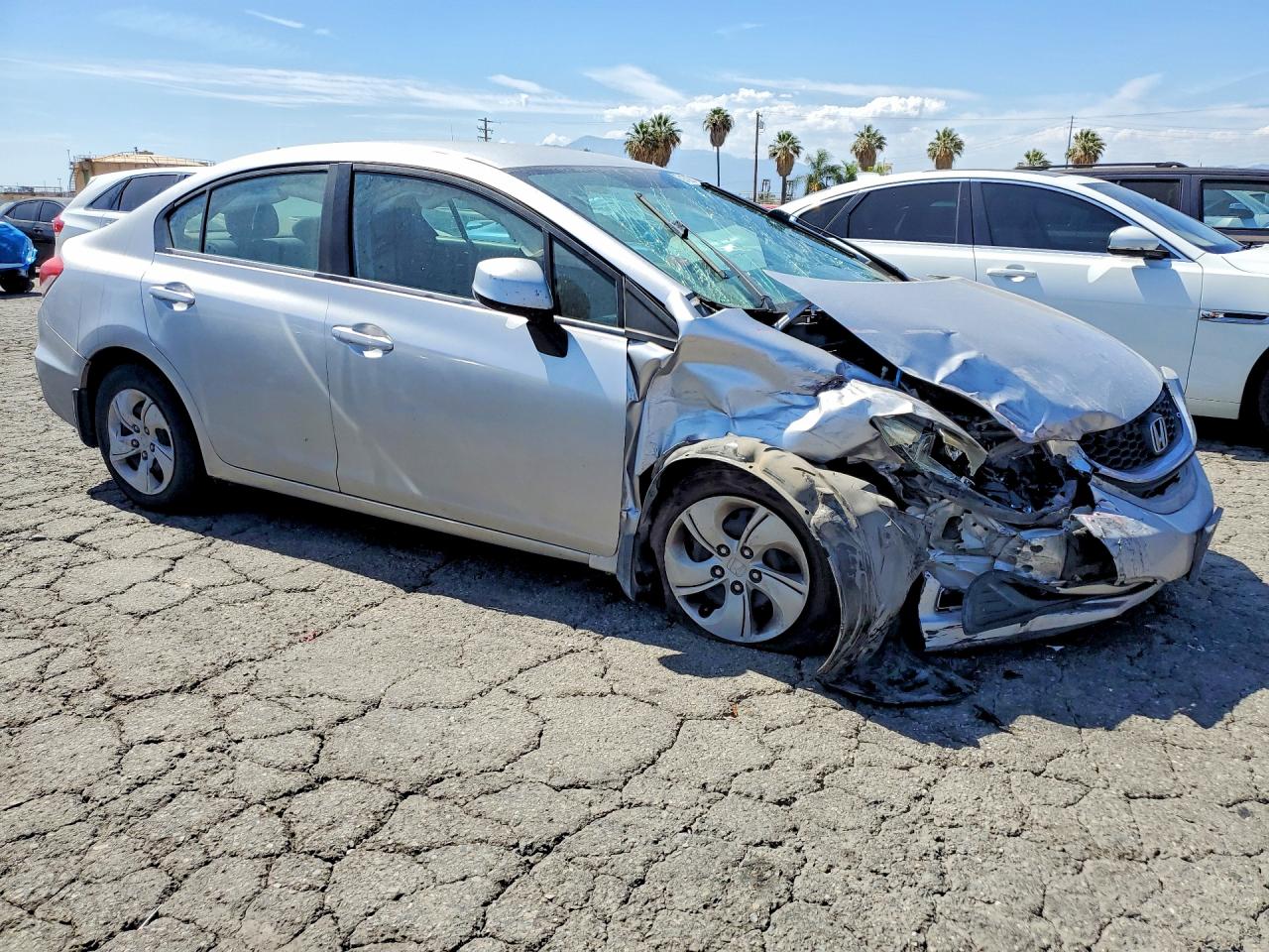 2013 Honda Civic Lx Silver vin: 19XFB2F57DE261433