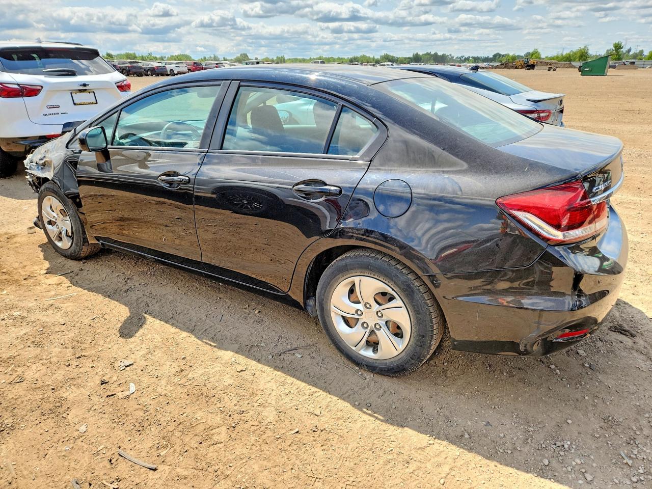 2014 Honda Civic Lx Black vin: 19XFB2F57EE009747