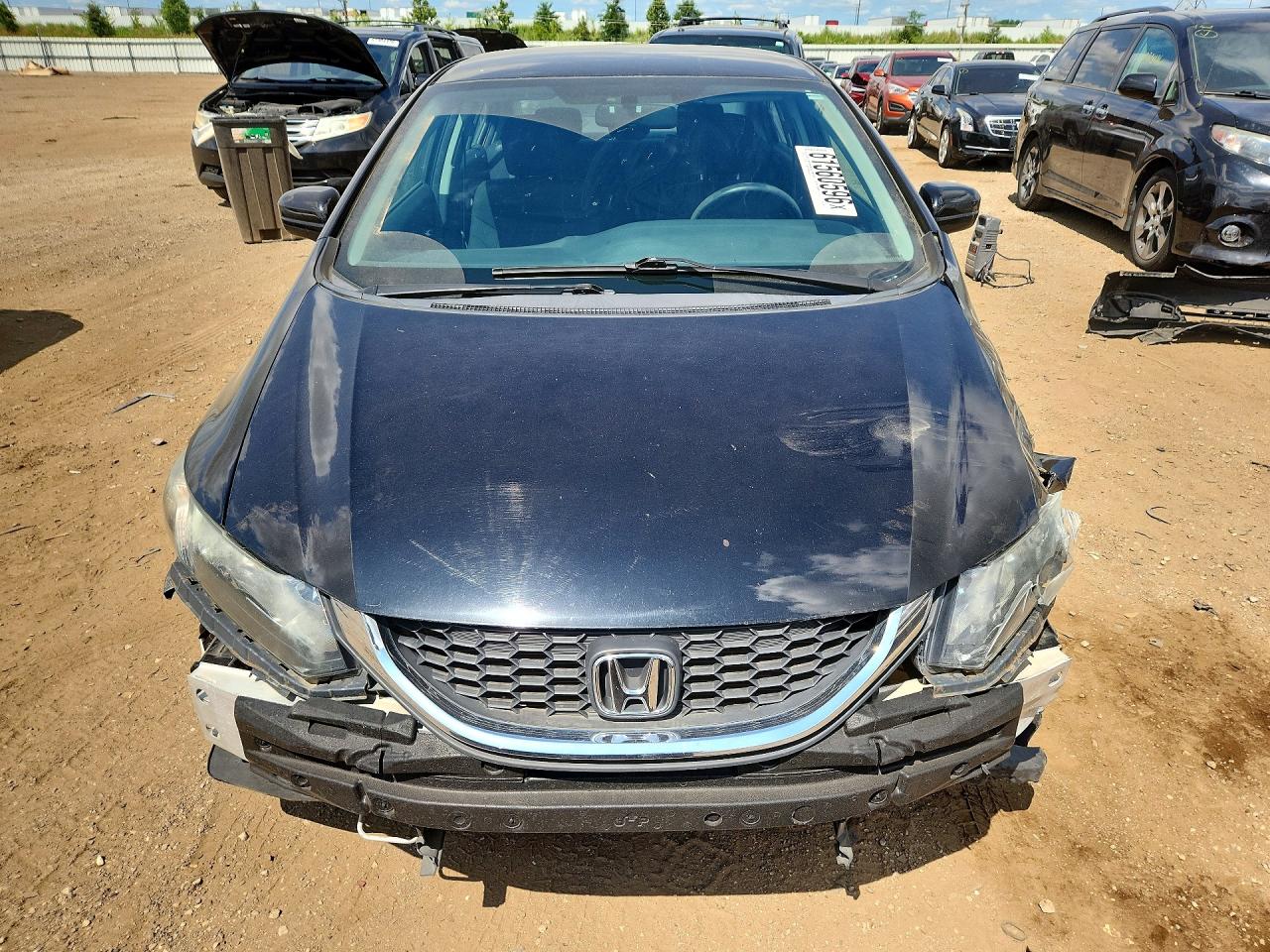 2014 Honda Civic Lx Black vin: 19XFB2F57EE009747