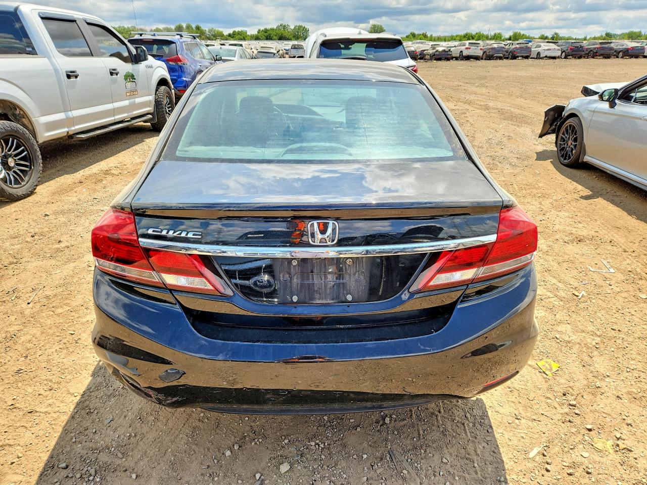 2014 Honda Civic Lx Black vin: 19XFB2F57EE009747