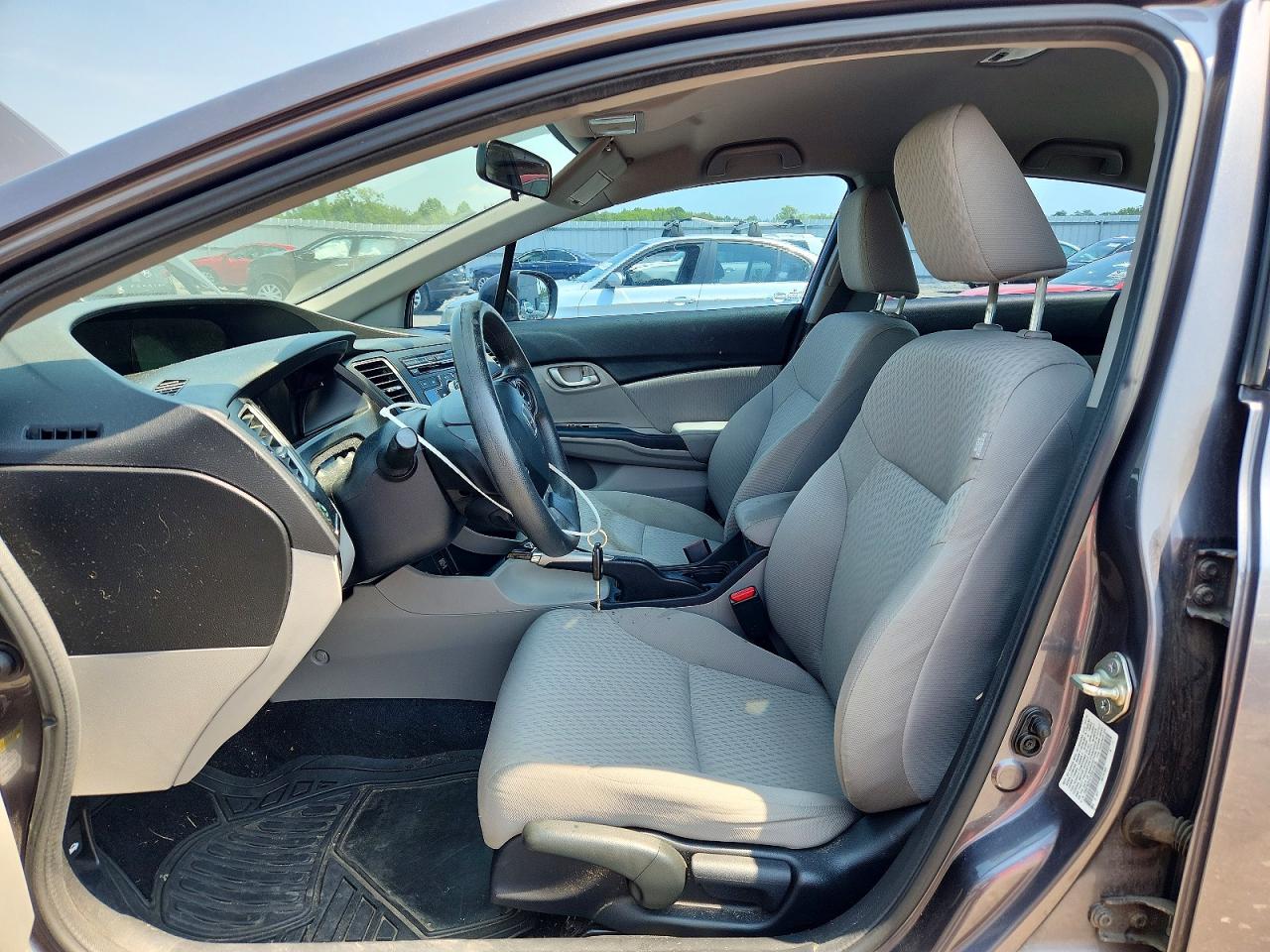 2014 Honda Civic Lx Gray vin: 19XFB2F57EE015578