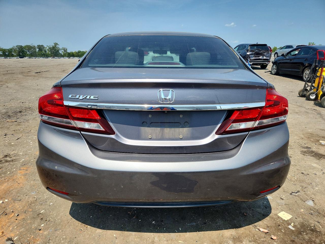 2014 Honda Civic Lx Gray vin: 19XFB2F57EE015578