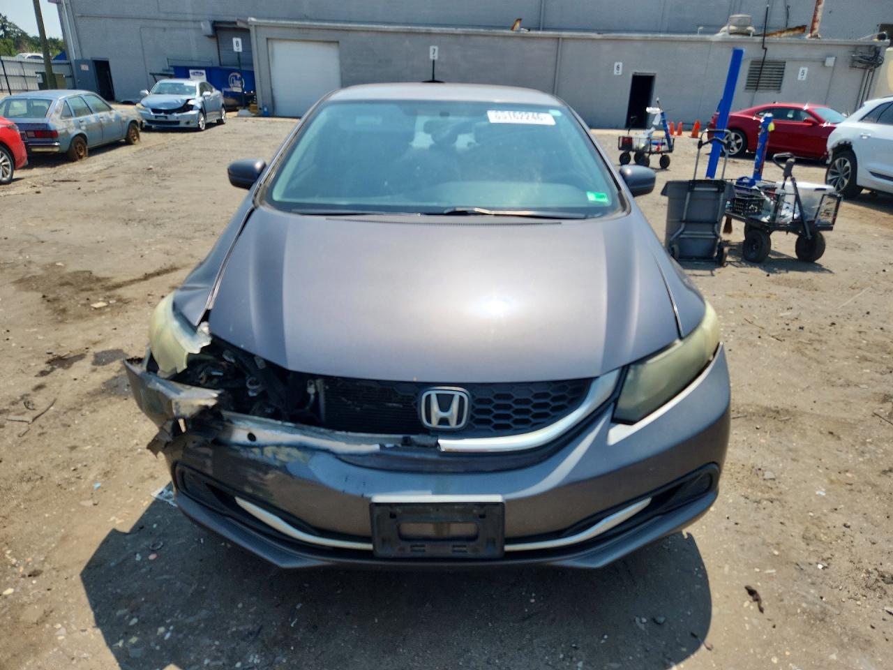 2014 Honda Civic Lx Gray vin: 19XFB2F57EE015578