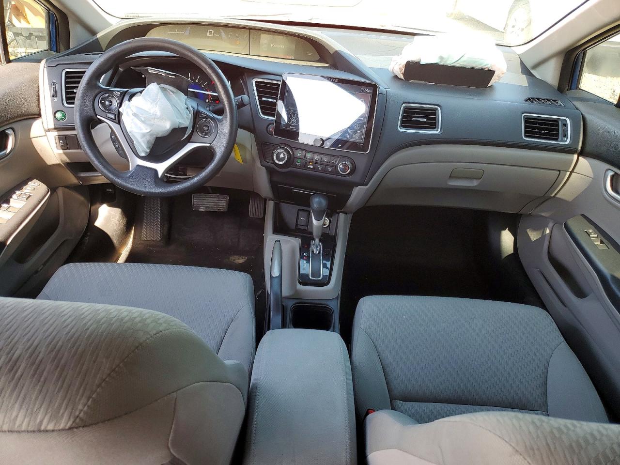 2014 Honda Civic Lx Blue vin: 19XFB2F57EE019615
