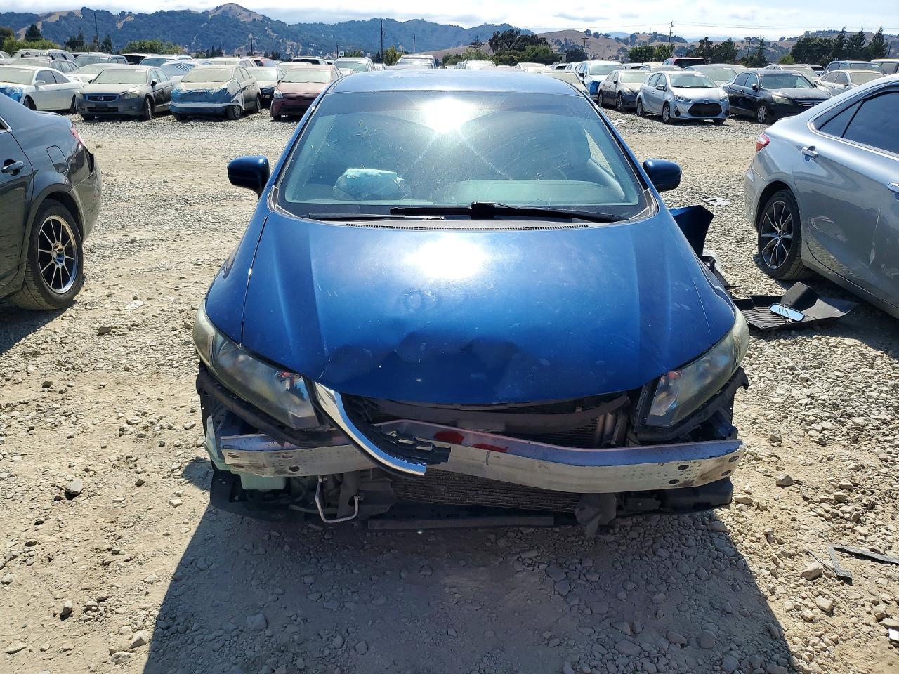 2014 Honda Civic Lx Blue vin: 19XFB2F57EE019615