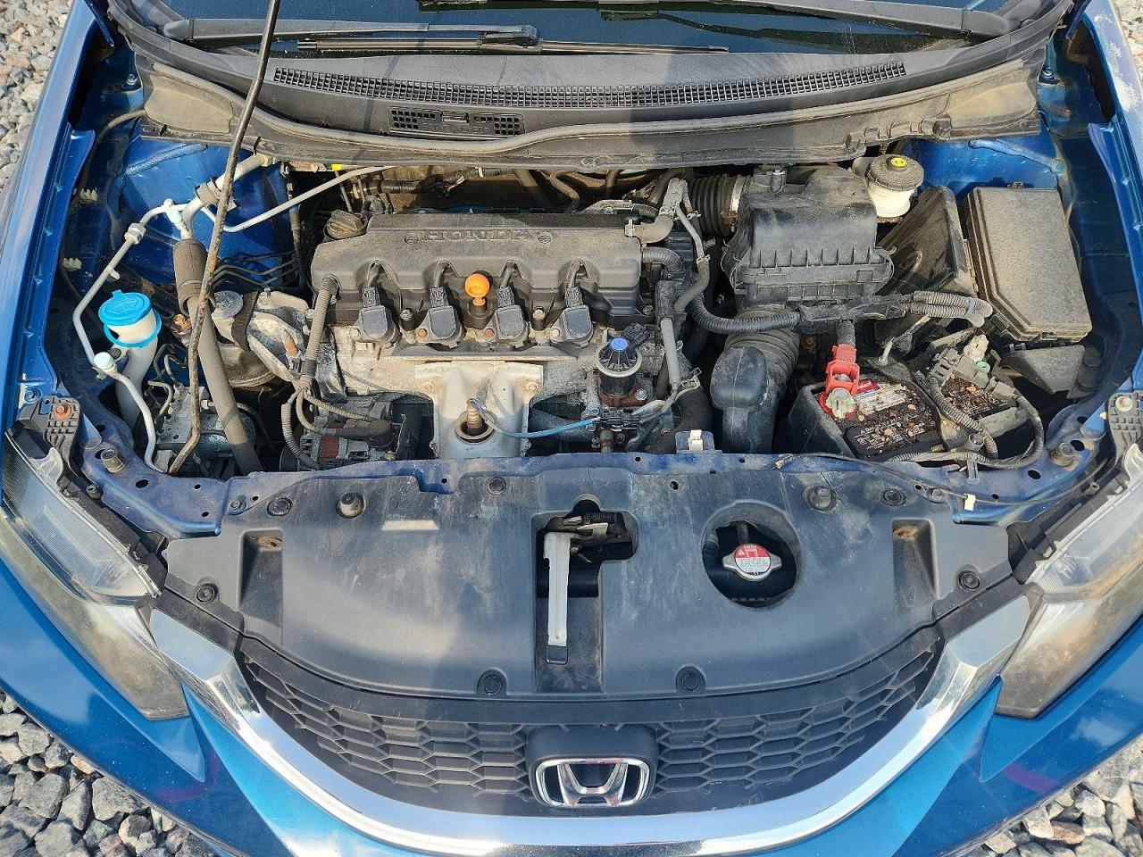 2014 Honda Civic Lx Blue vin: 19XFB2F57EE039914