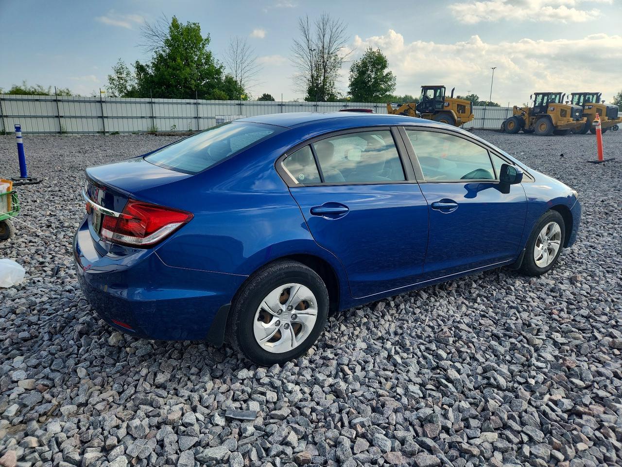 2014 Honda Civic Lx Blue vin: 19XFB2F57EE039914