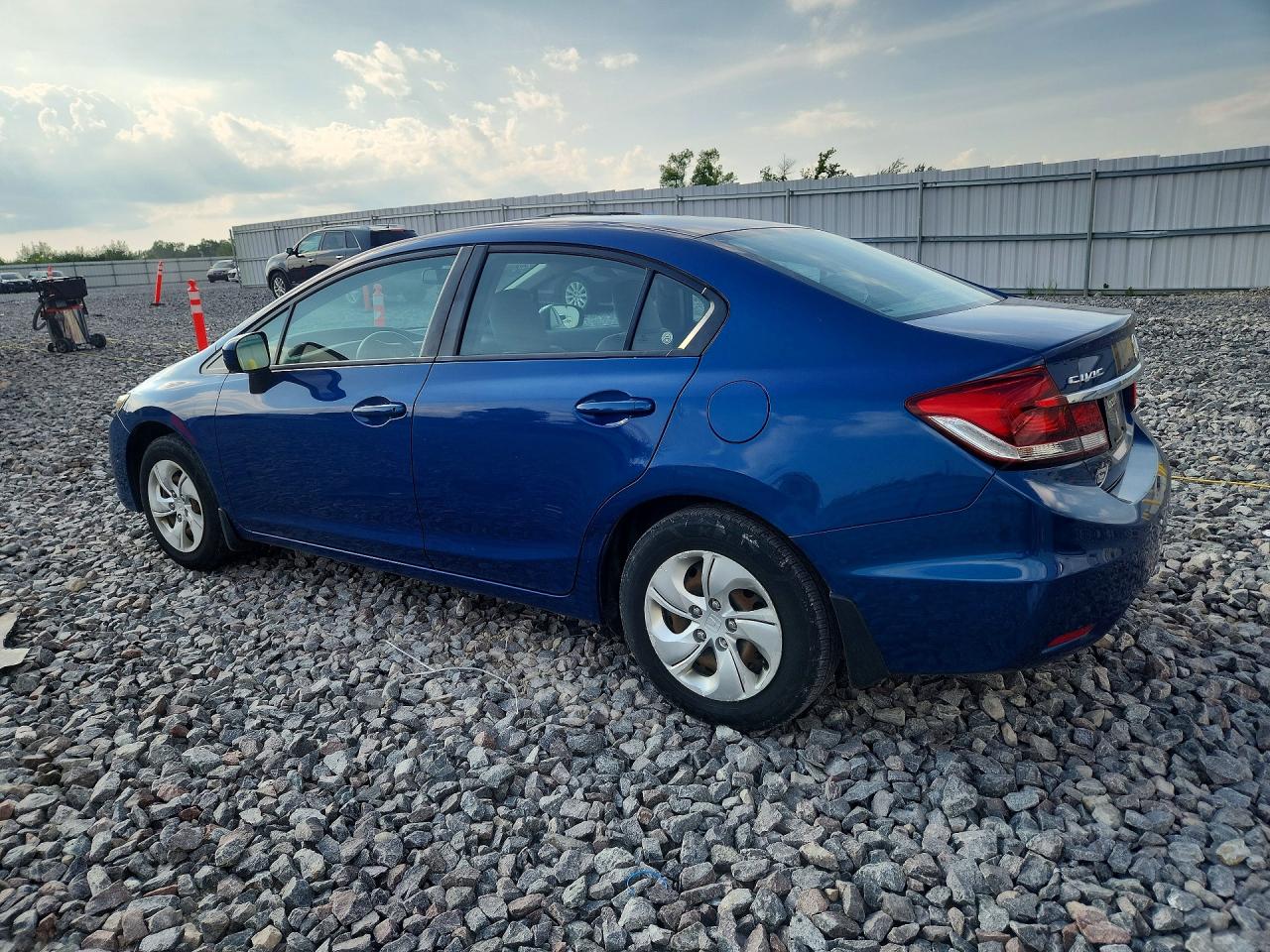 2014 Honda Civic Lx Blue vin: 19XFB2F57EE039914