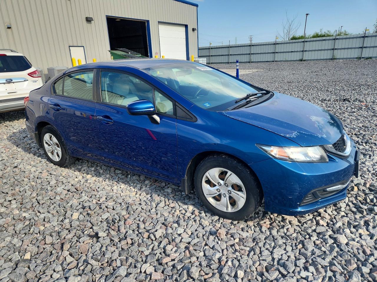 2014 Honda Civic Lx Blue vin: 19XFB2F57EE039914
