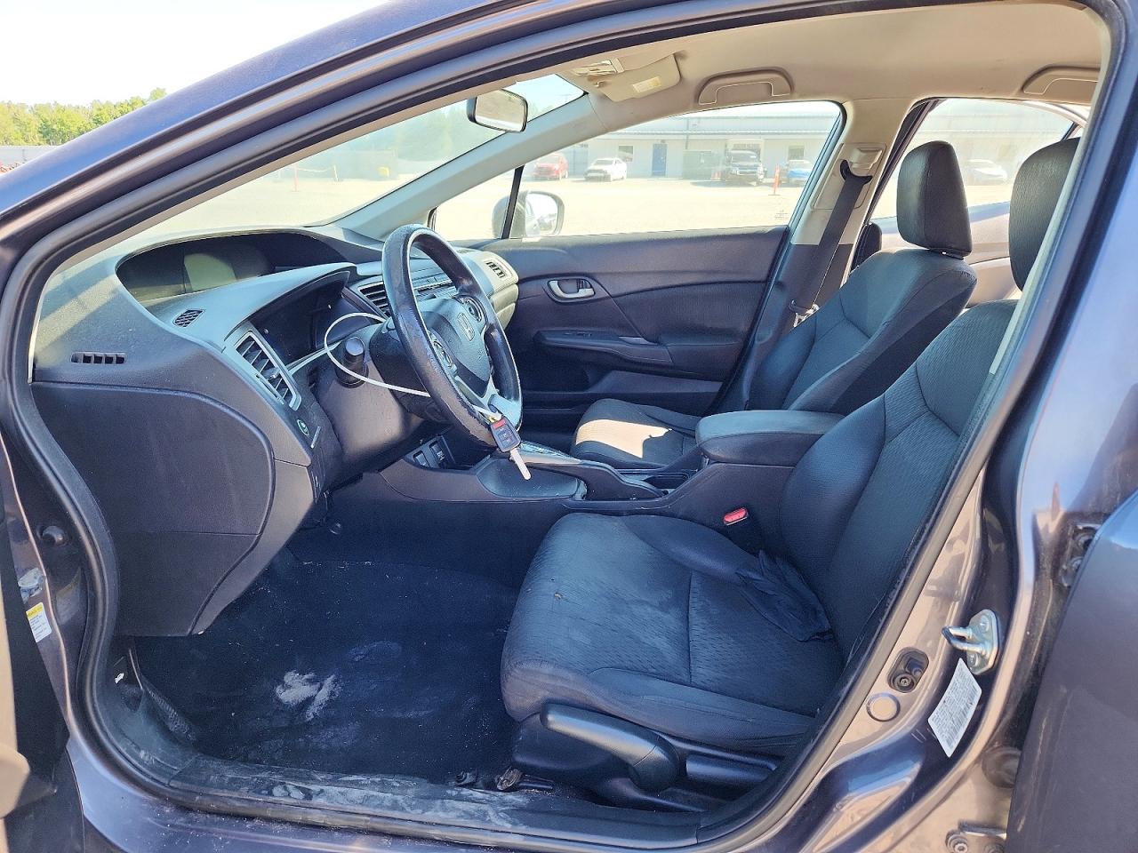 2014 Honda Civic Lx Gray vin: 19XFB2F57EE070094