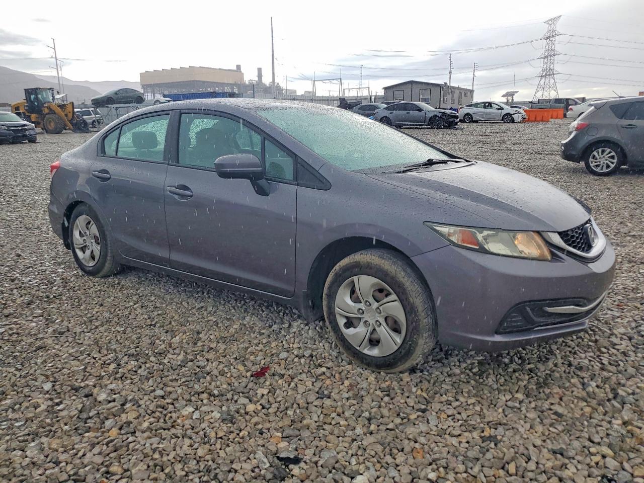 2014 Honda Civic Lx Gray vin: 19XFB2F57EE085288