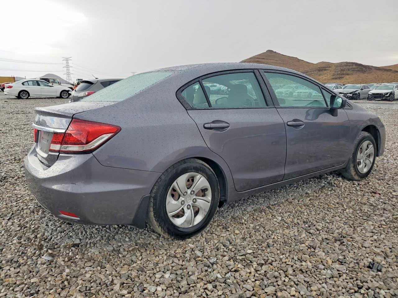 2014 Honda Civic Lx Gray vin: 19XFB2F57EE085288