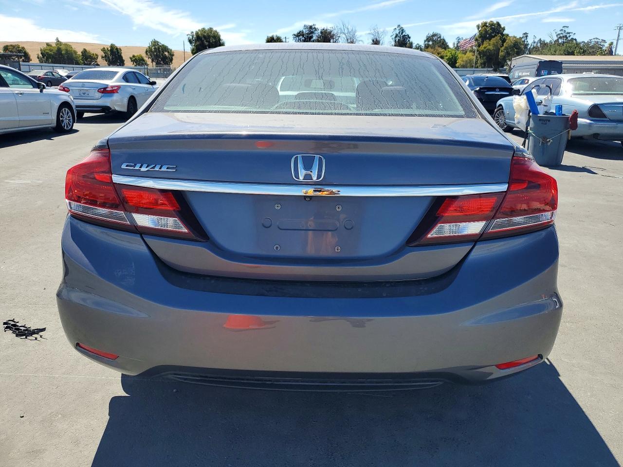 2014 Honda Civic Lx Gray vin: 19XFB2F57EE201136