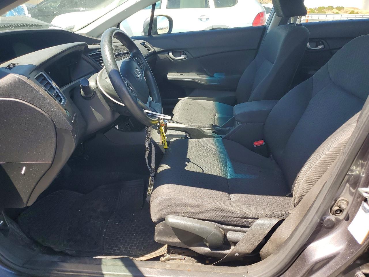 2014 Honda Civic Lx Gray vin: 19XFB2F57EE201136