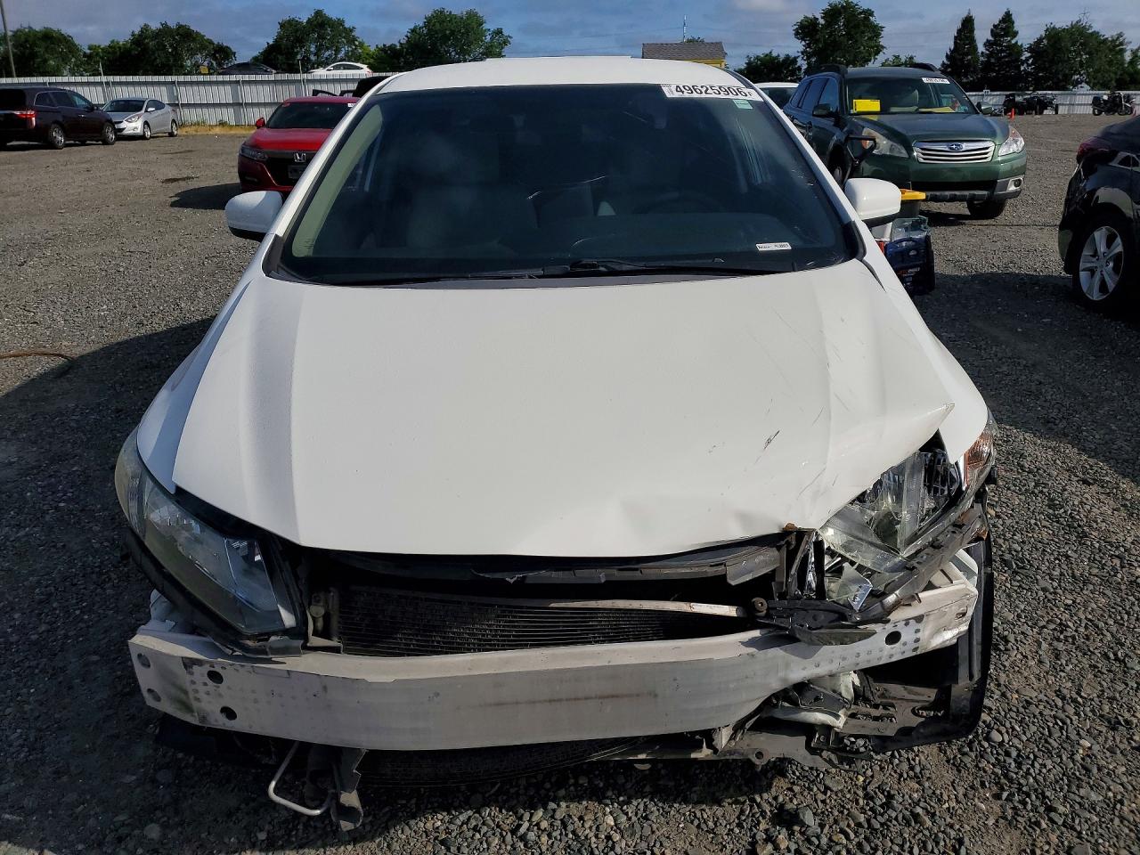 2014 Honda Civic Lx White vin: 19XFB2F57EE203937