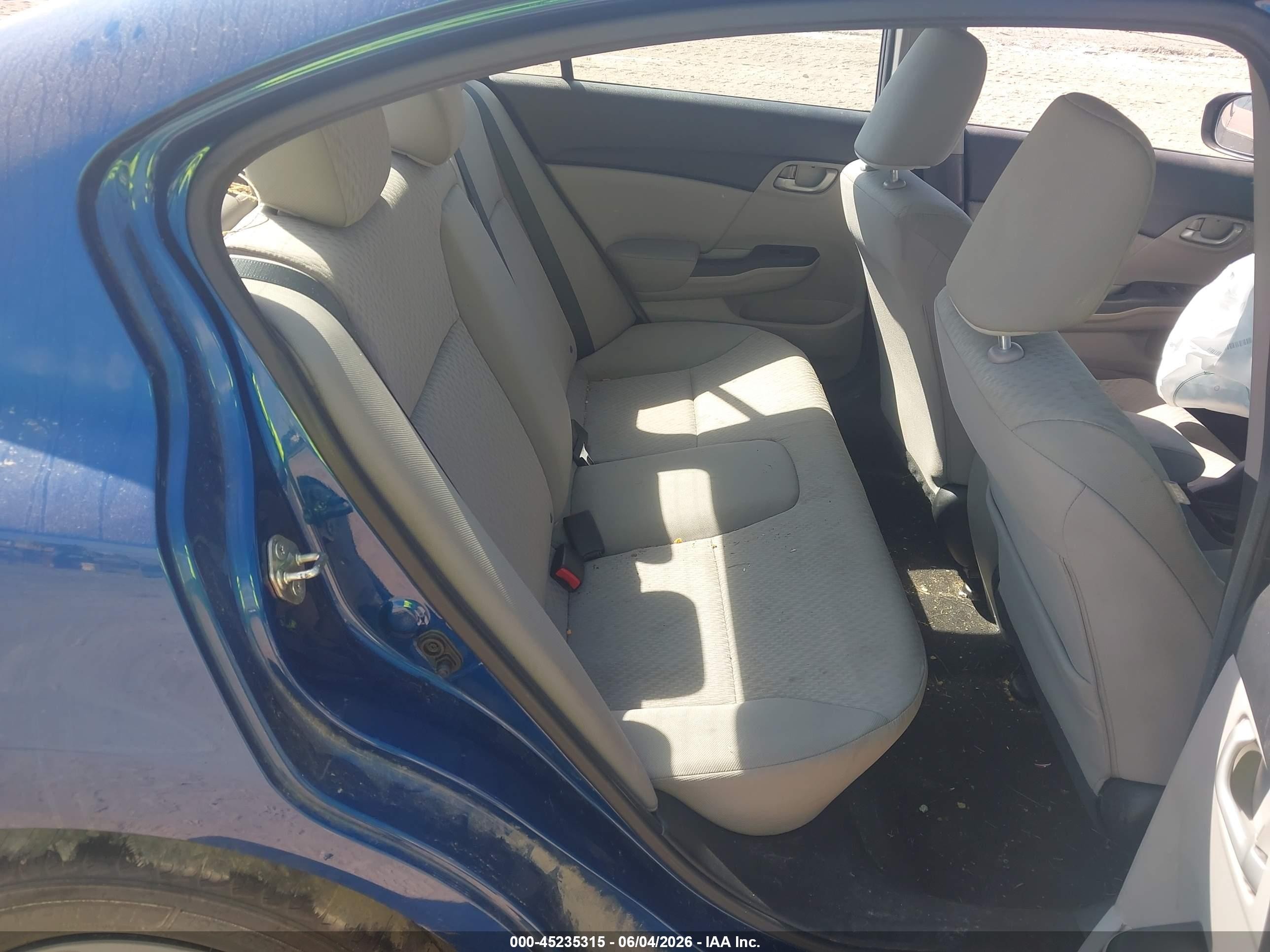 2014 Honda Civic Lx Blue vin: 19XFB2F57EE214789