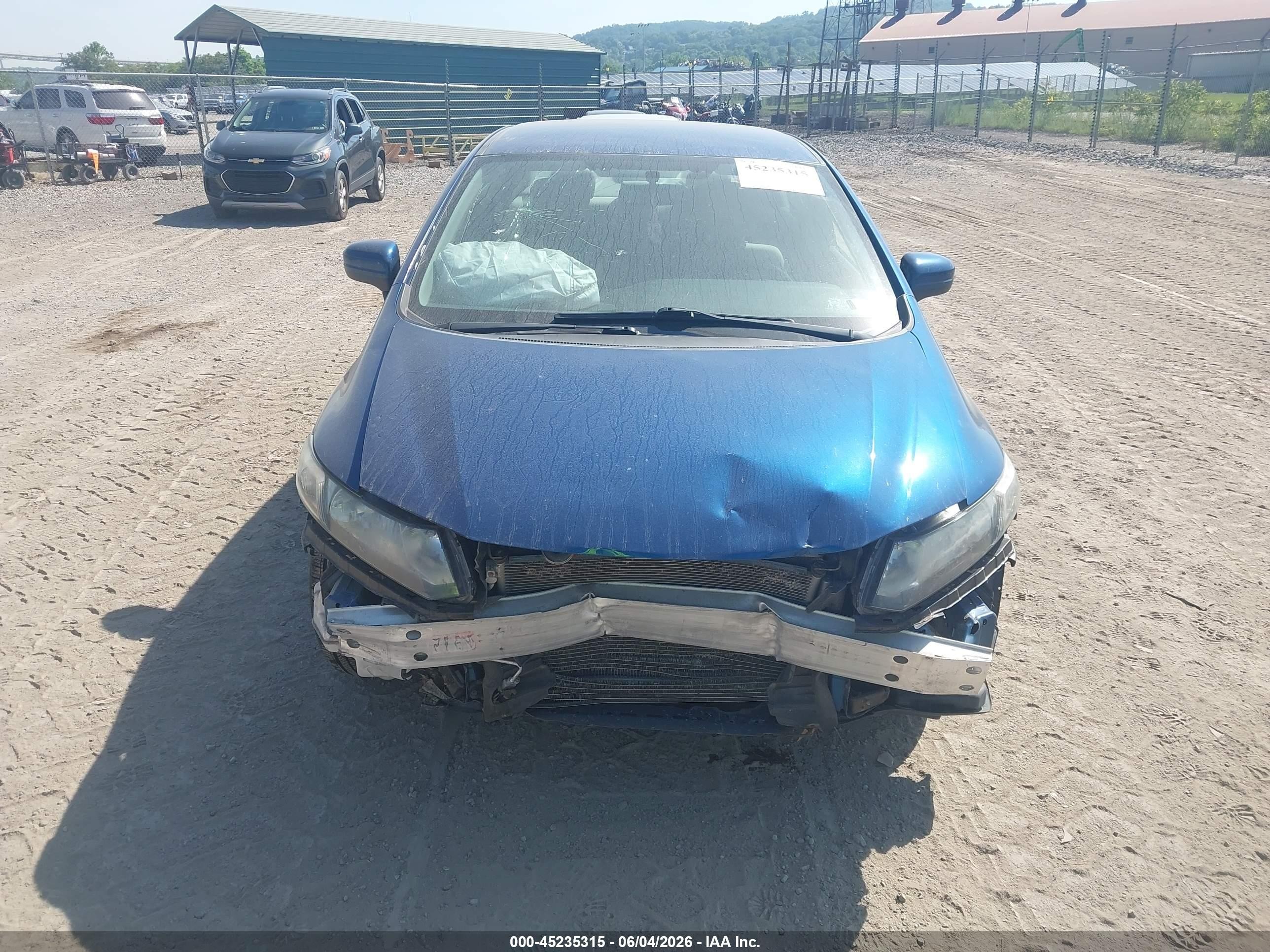 2014 Honda Civic Lx Blue vin: 19XFB2F57EE214789